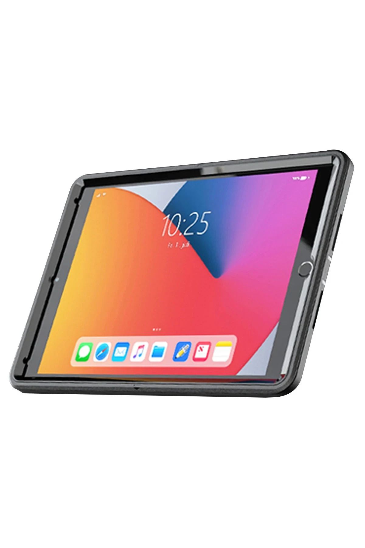 NewFace iPad 10.2 (7.nesil) Kılıf Hand Strap Tablet Kılıfı - Siyah SVLRS