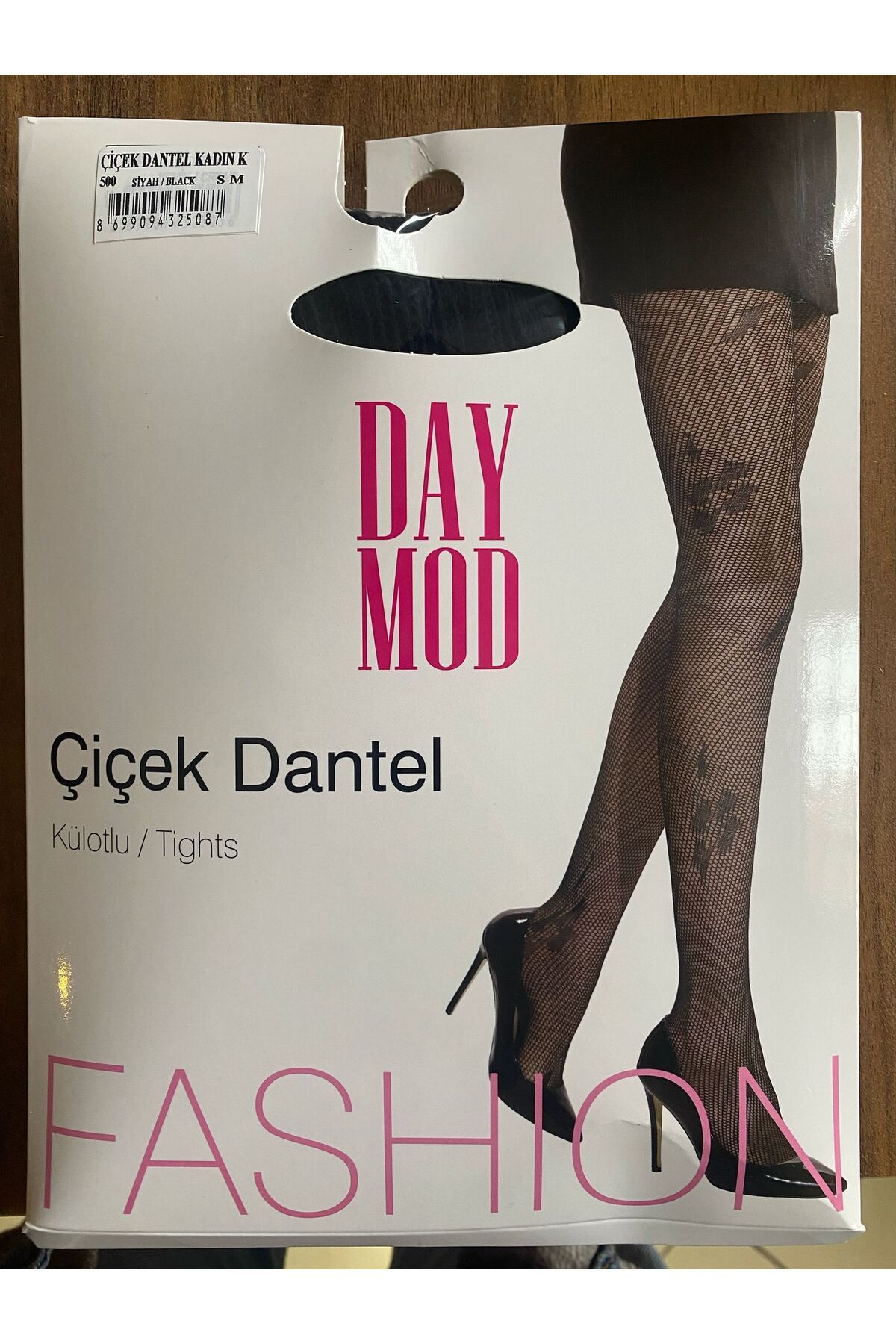 DAYMOD ÇORAP Kadın Çiçek Dantel File Külotlu Çorap