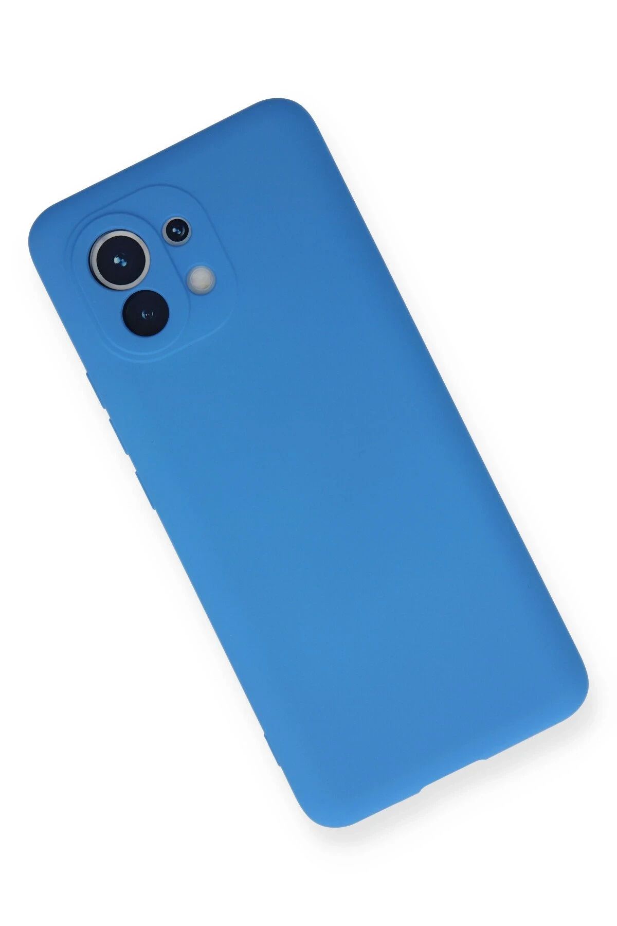 NewFace Xiaomi Mi 11 Kılıf Nano içi Kadife Silikon - Mavi WLZOR
