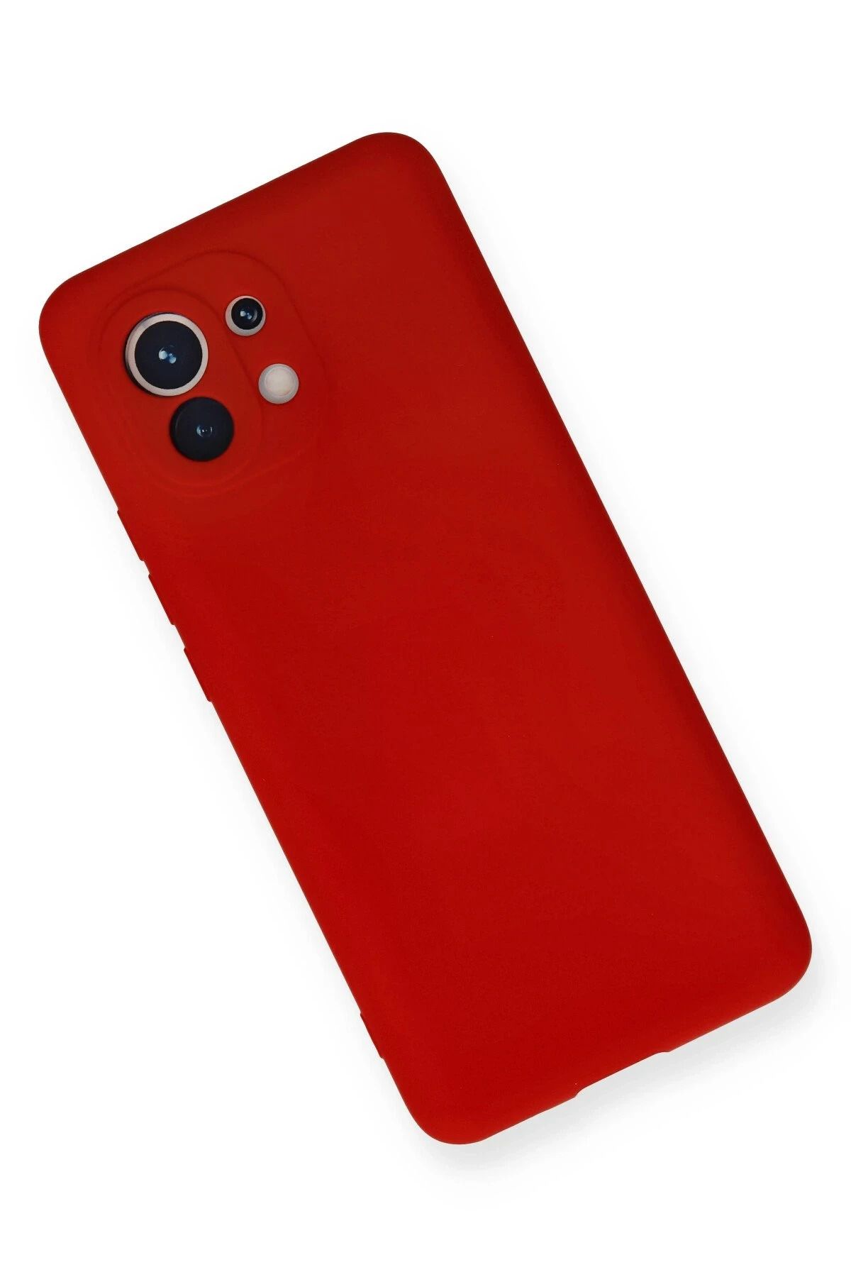 NewFace Xiaomi Mi 11 Kılıf Nano içi Kadife Silikon - Kırmızı WLZOR