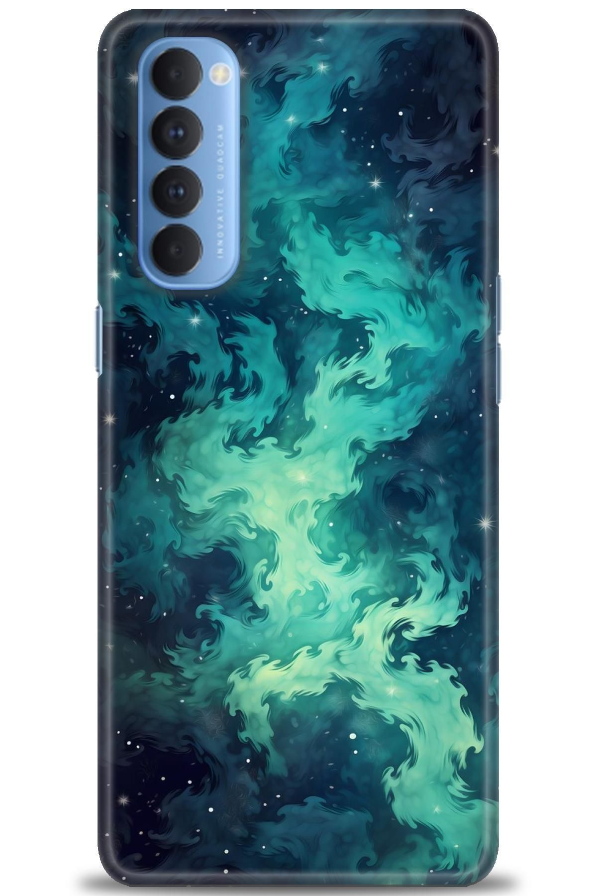 OPPO Reno 4 Pro İle Uyumlu HD Baskılı Desenli Silikon Kılıf - 2374