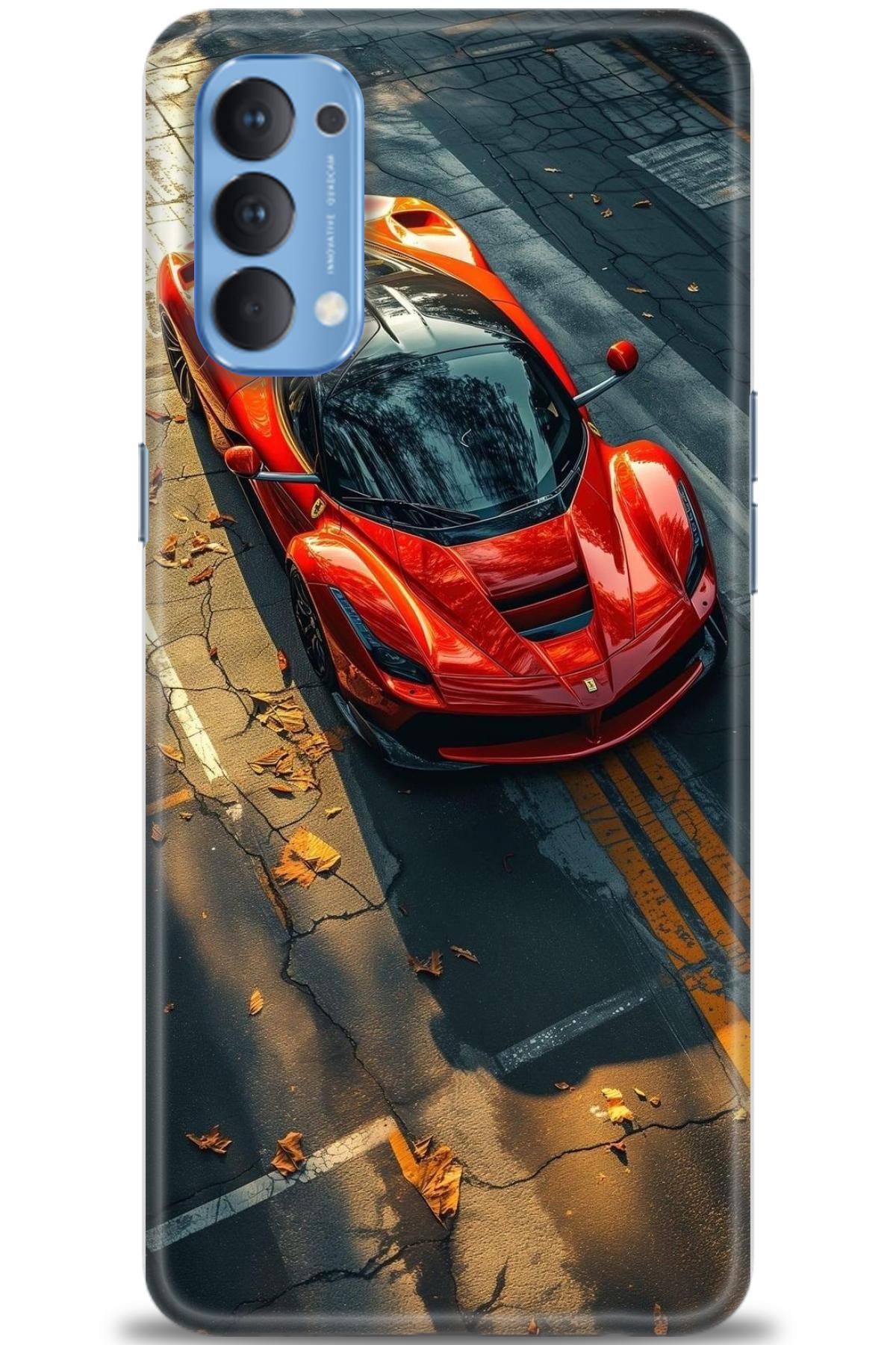 OPPO Reno 4 İle Uyumlu HD Baskılı Desenli Silikon Kılıf - 2937