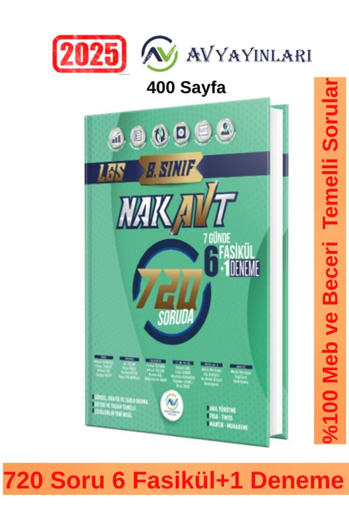Ens Yayıncılık Av Yayınları Av Akıllı Versiyon Yayınları 8. Sınıf LGS Tam Tekrar Nakavt 7 Günde Fasikül Deneme