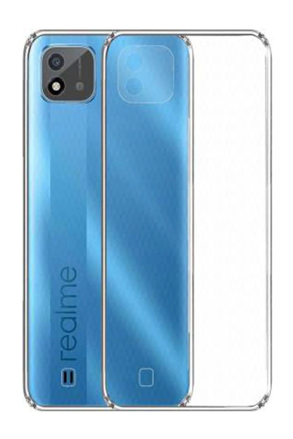 NewFace Realme C11 2021 Kılıf Lüx Şeffaf Silikon ALMLA