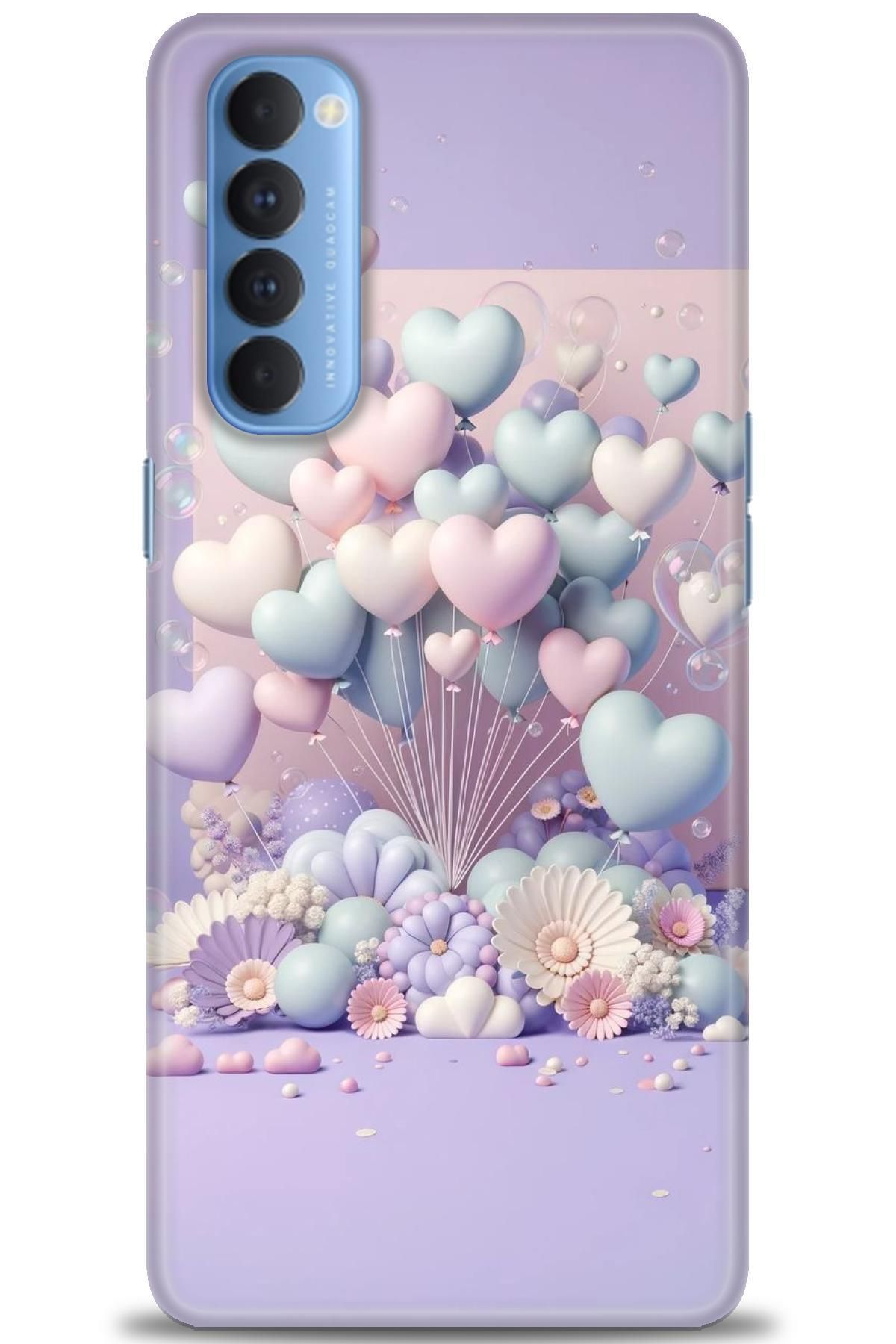 OPPO Reno 4 Pro İle Uyumlu HD Baskılı Desenli Silikon Kılıf - 2896