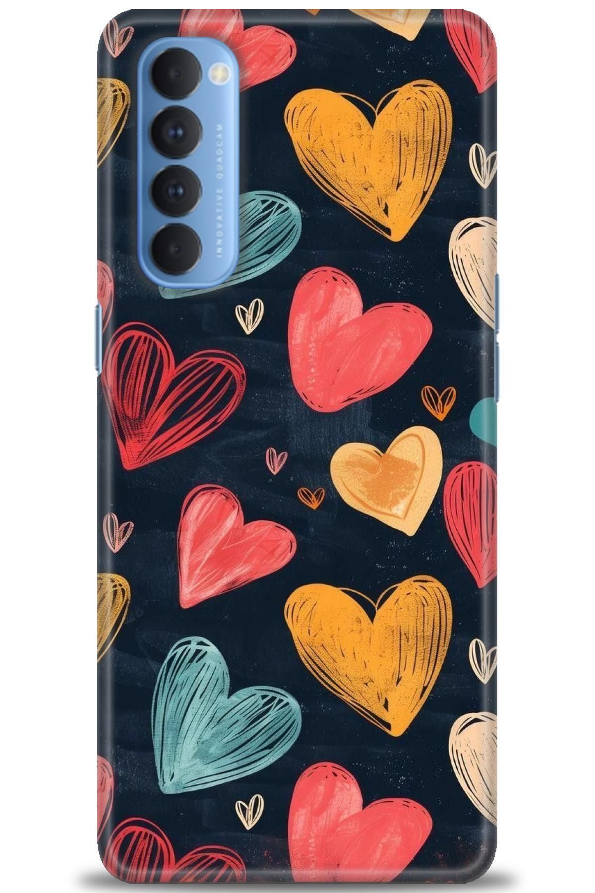 OPPO Reno 4 Pro İle Uyumlu HD Baskılı Desenli Silikon Kılıf - 2091