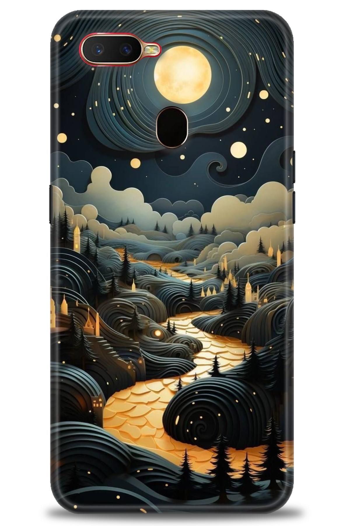 OPPO A12 İle Uyumlu HD Baskılı Desenli Silikon Kılıf - 2513