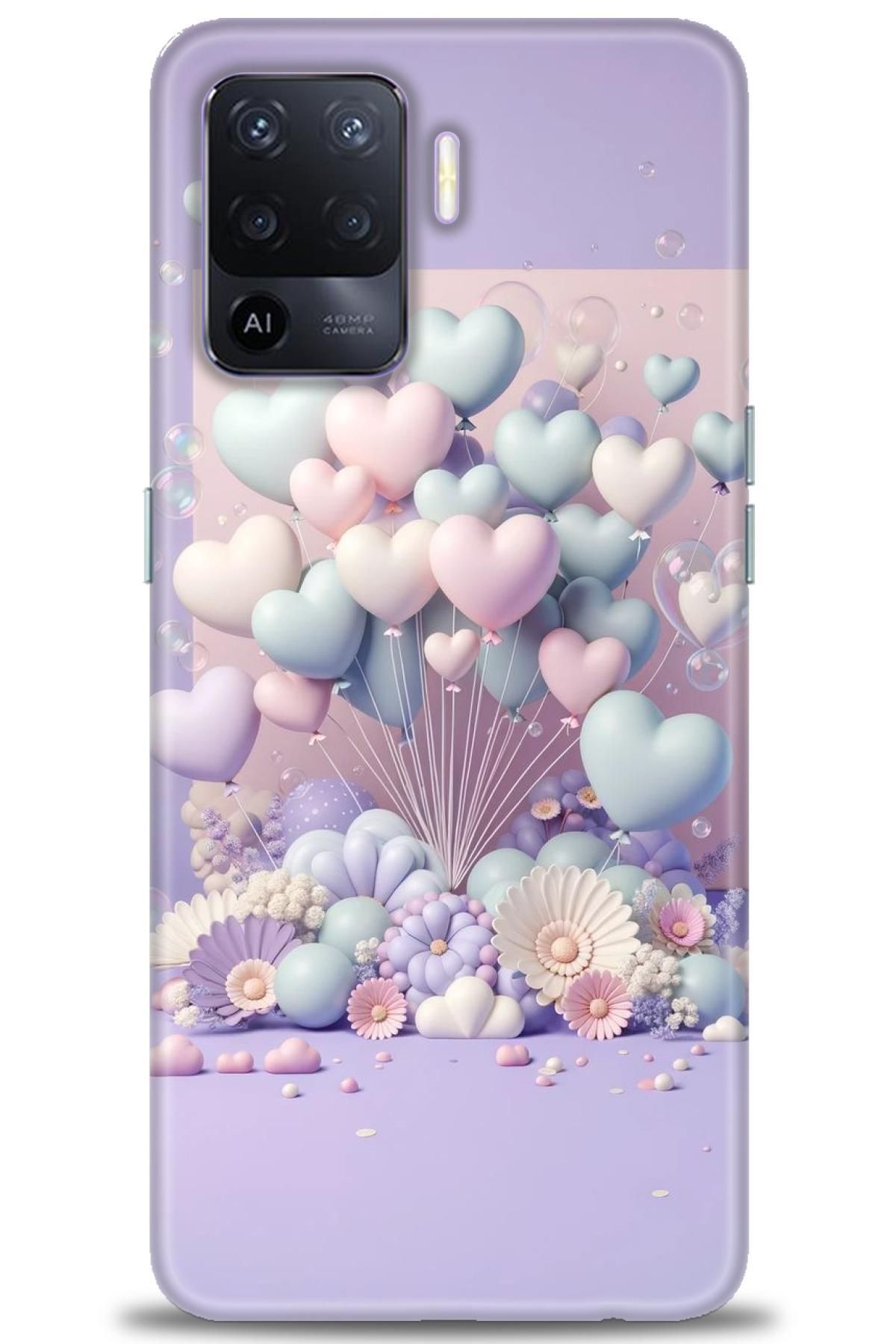 OPPO Reno 5 Lite İle Uyumlu HD Baskılı Desenli Silikon Kılıf - 2896