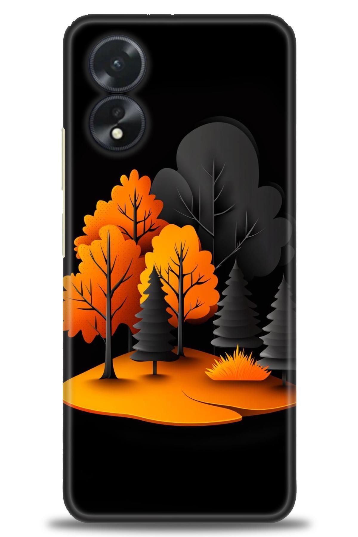 OPPO A38 İle Uyumlu HD Baskılı Desenli Silikon Kılıf - 2803