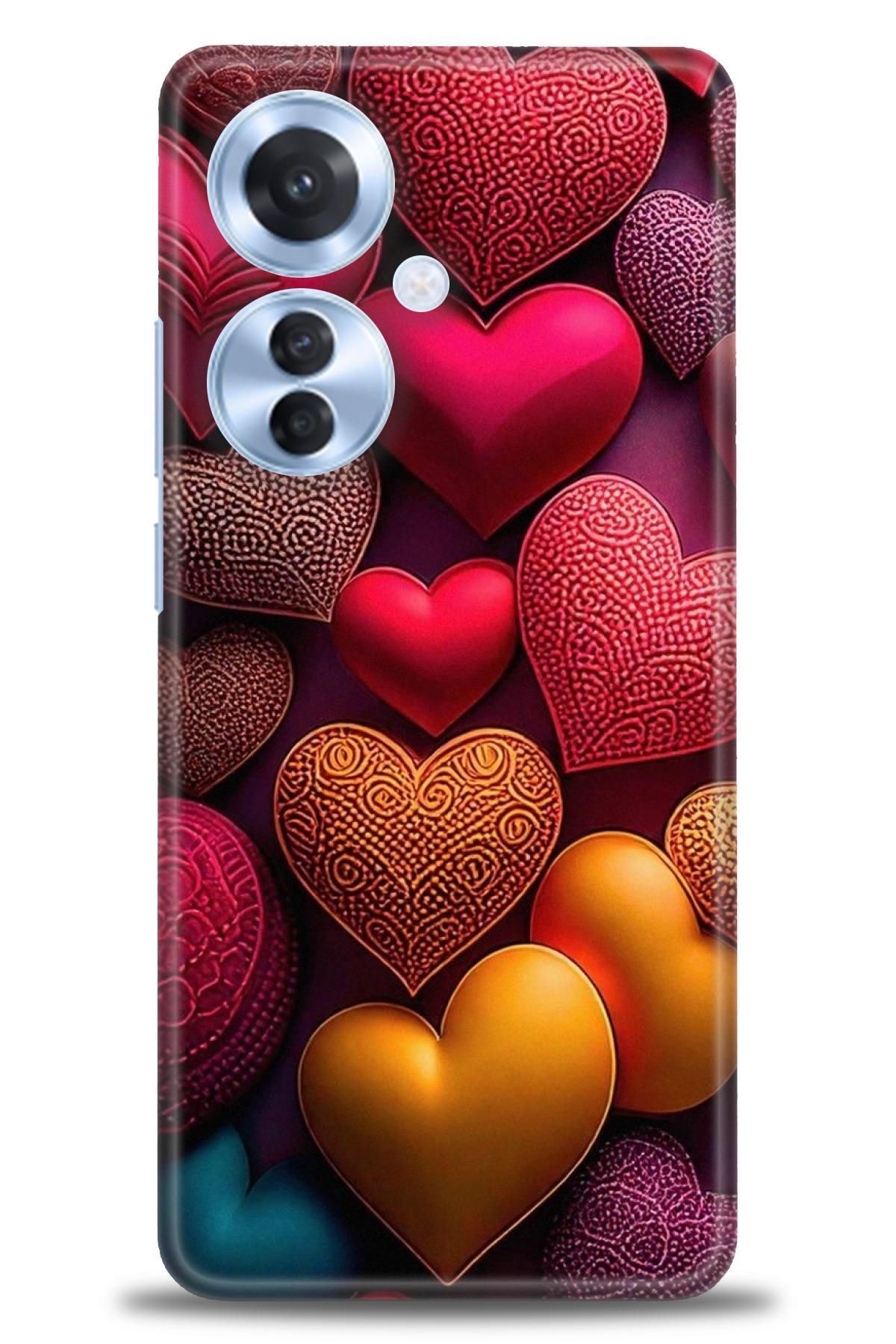 OPPO Reno 11F İle Uyumlu HD Baskılı Desenli Silikon Kılıf - 2848
