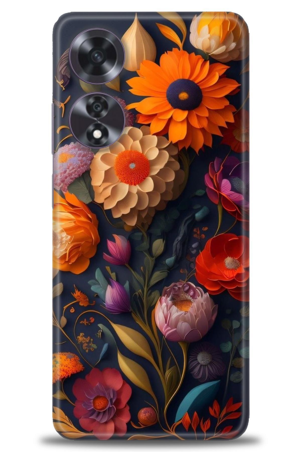 OPPO A60 İle Uyumlu HD Baskılı Desenli Silikon Kılıf - 2963