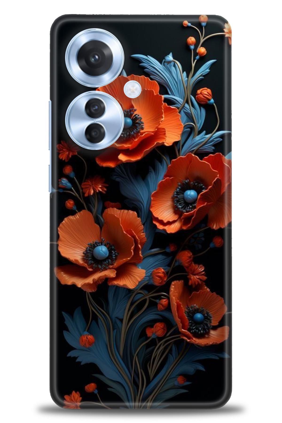 OPPO Reno 11F İle Uyumlu HD Baskılı Desenli Silikon Kılıf - 2860