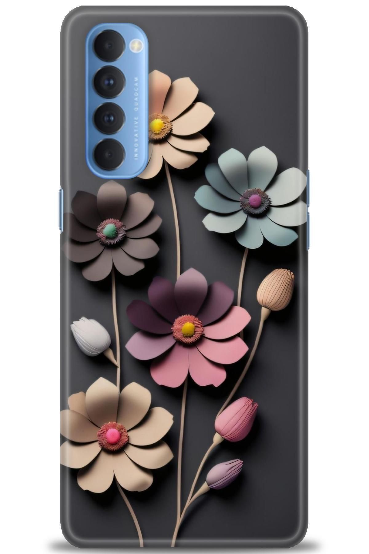 OPPO Reno 4 Pro İle Uyumlu HD Baskılı Desenli Silikon Kılıf - 2045