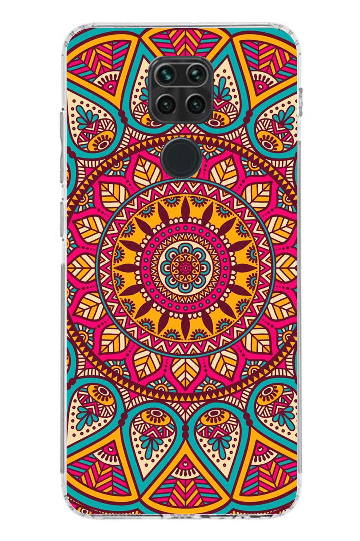 TechTree Redmi Note 9 Uyumlu Mandala Şeffaf Silikon Kılıf