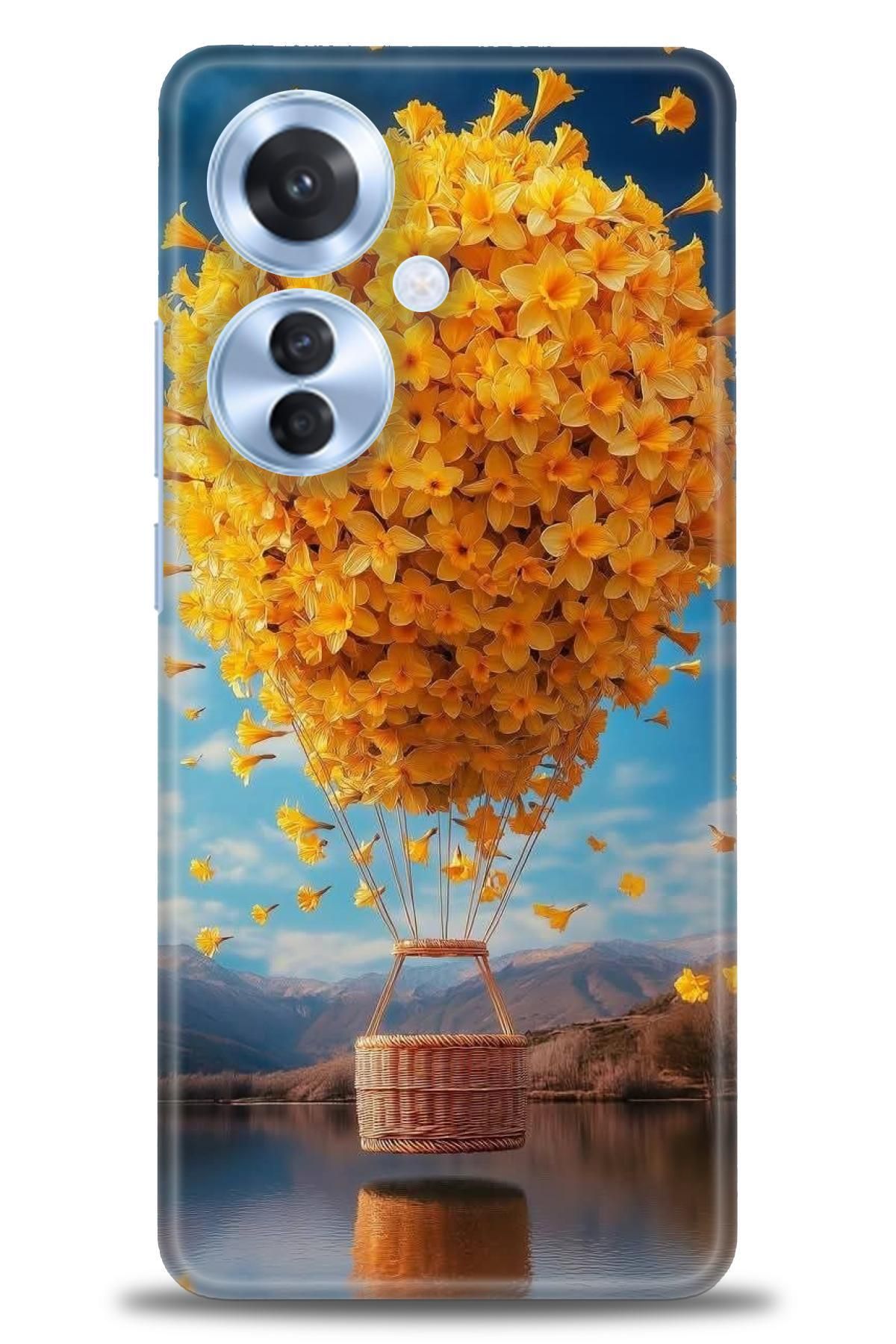 OPPO Reno 11F İle Uyumlu HD Baskılı Desenli Silikon Kılıf - 2154