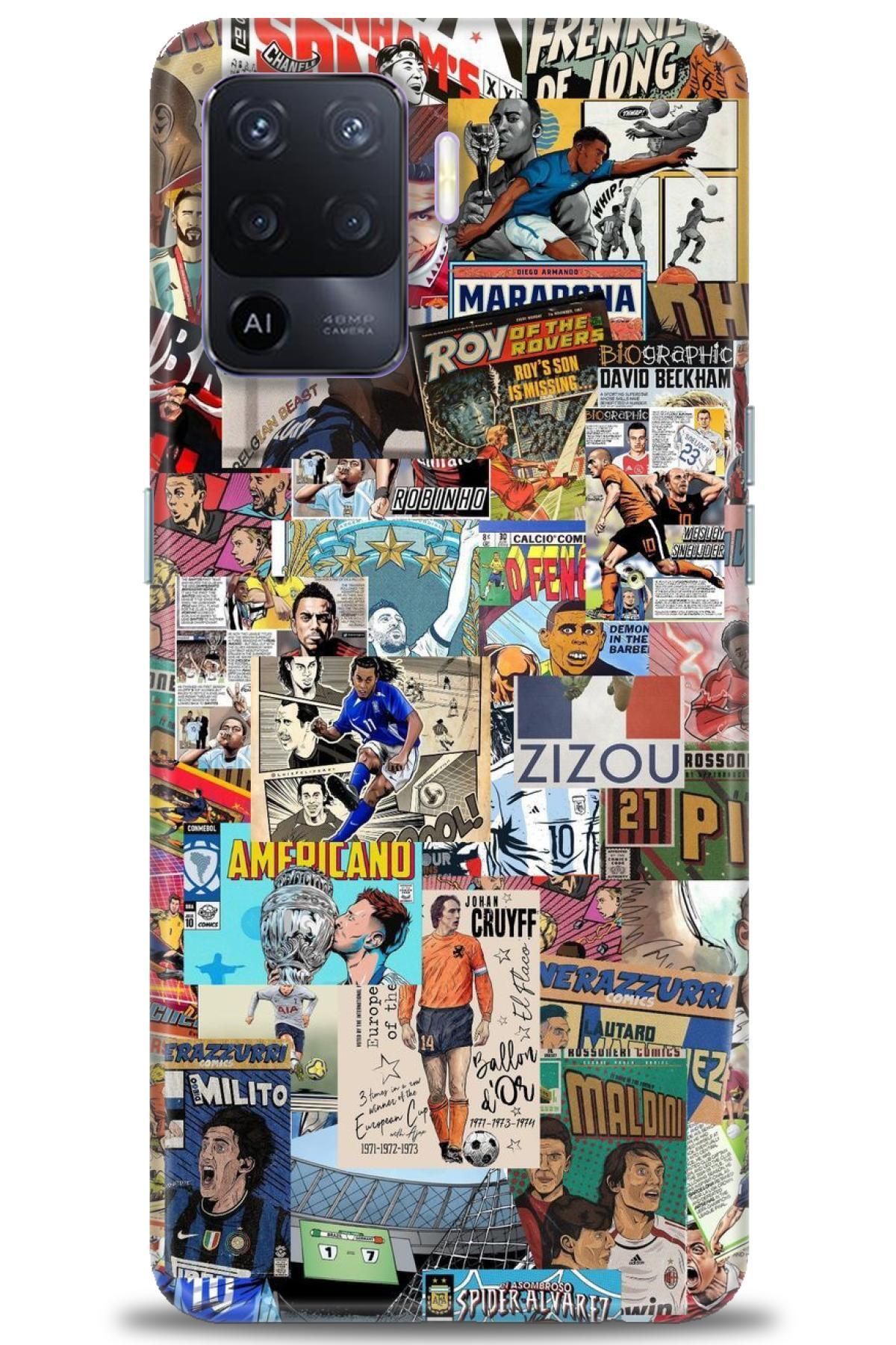 OPPO Reno 5 Lite İle Uyumlu HD Baskılı Desenli Silikon Kılıf - 2660