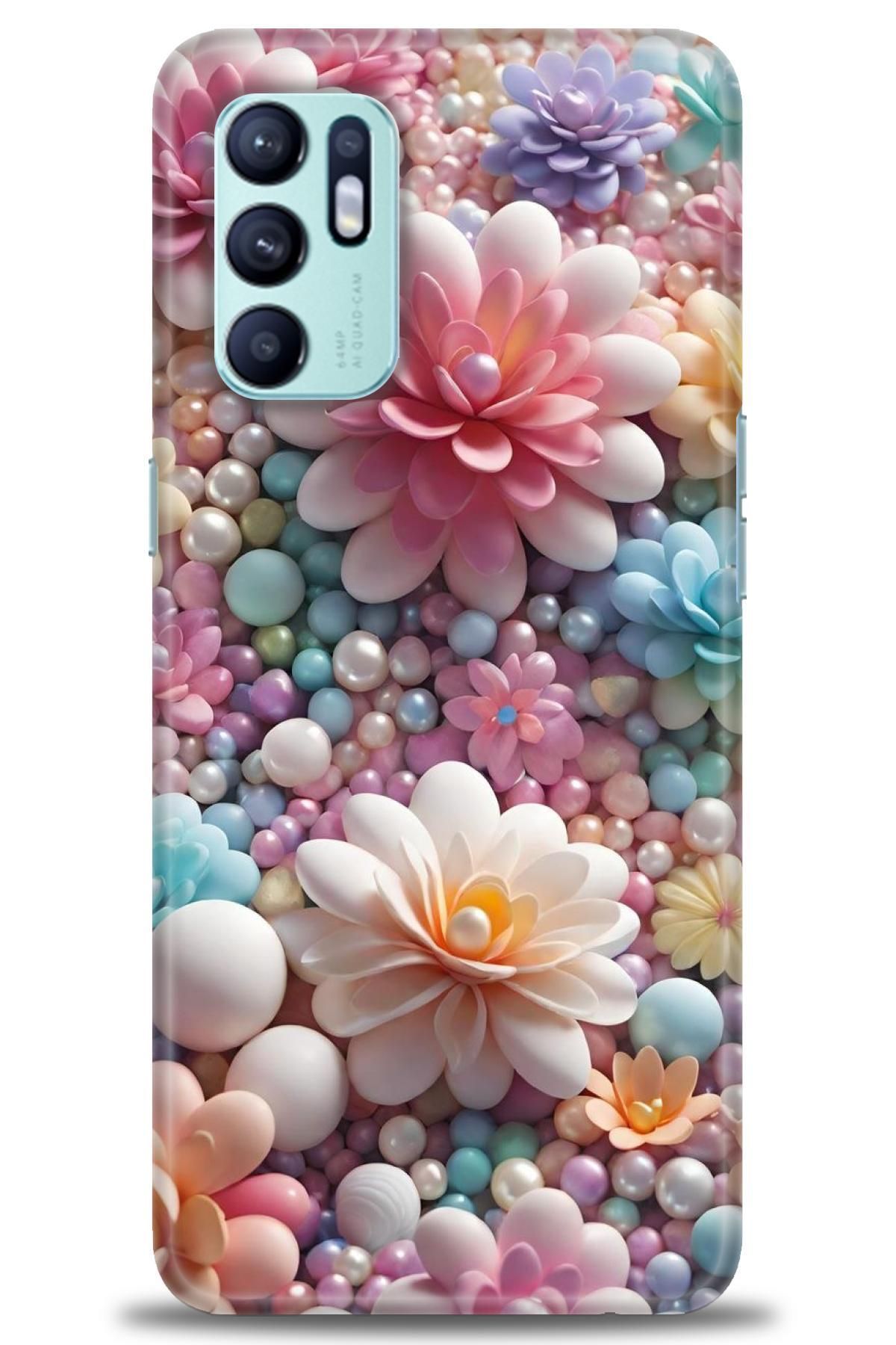 OPPO Reno 6 İle Uyumlu HD Baskılı Desenli Silikon Kılıf - 2409