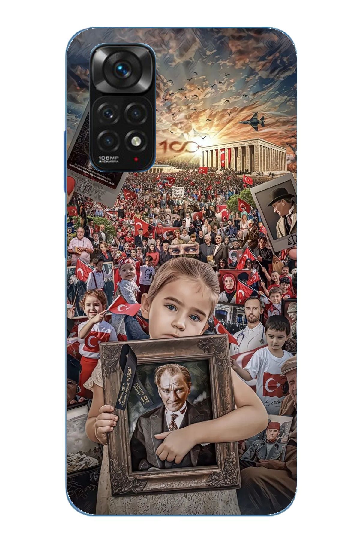 TechTree Redmi Note 11 / 11S Uyumlu Atatürk Anıtkabir Şeffaf Silikon Kılıf