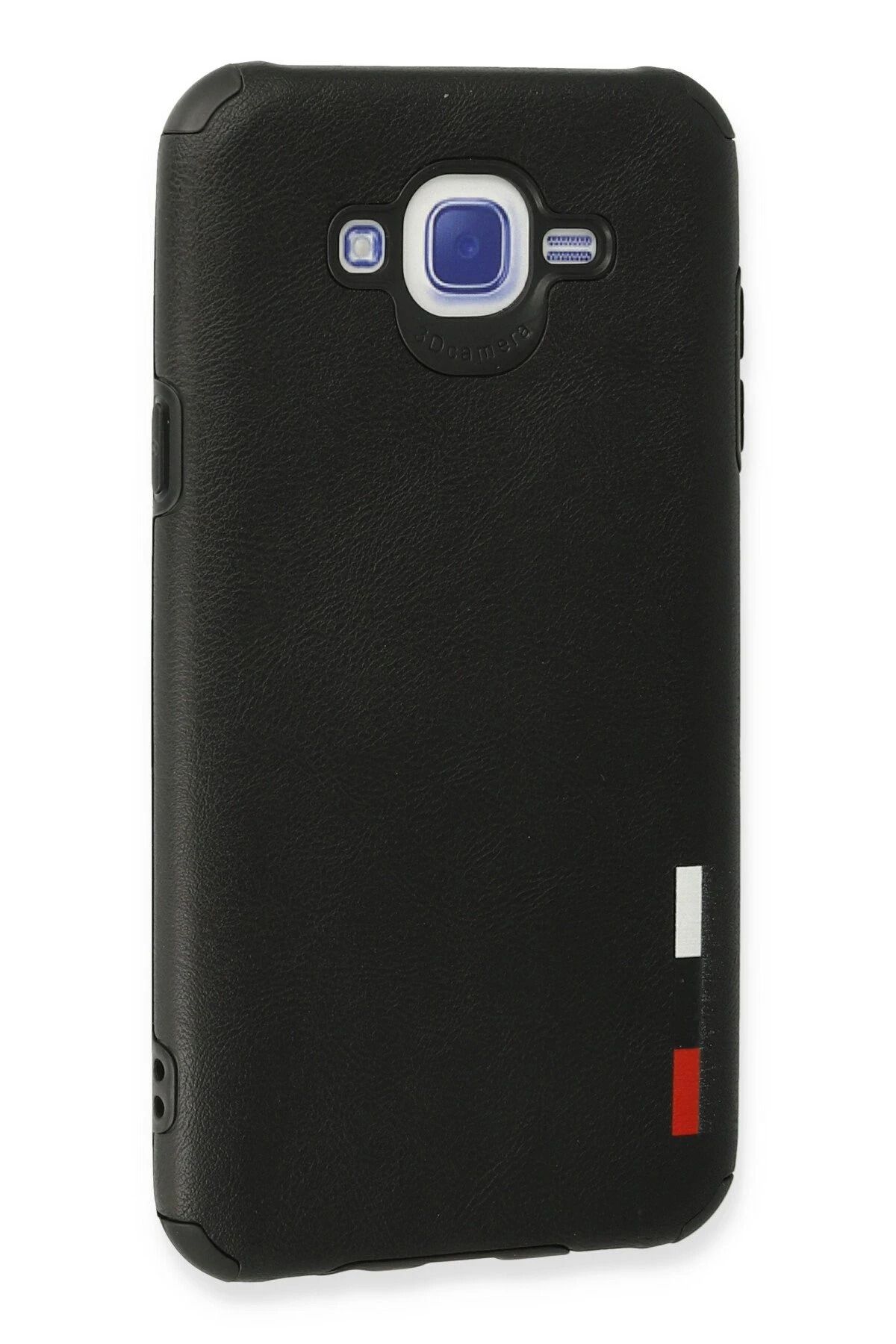 NewFace Samsung Galaxy J7 Kılıf Loop Deri Silikon - Siyah SVLRS
