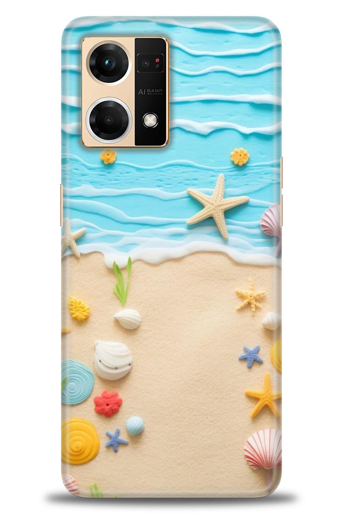 OPPO Reno 7 İle Uyumlu HD Baskılı Desenli Silikon Kılıf - 2149