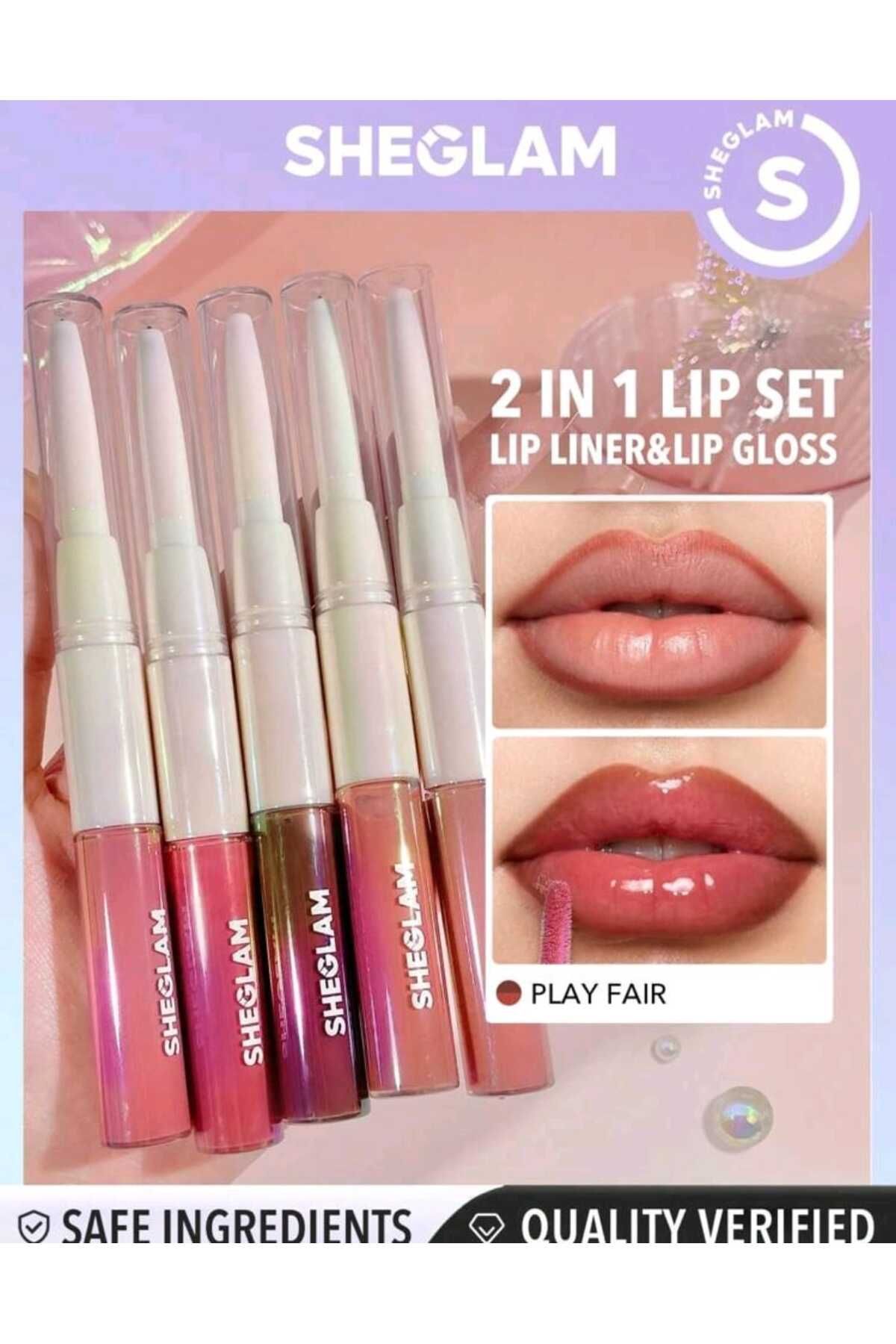 SHEGLAM LİP RULES LİNER & GLOSS PEN . DUDAK KALEMİ İLE DUDAK PARLATICISI