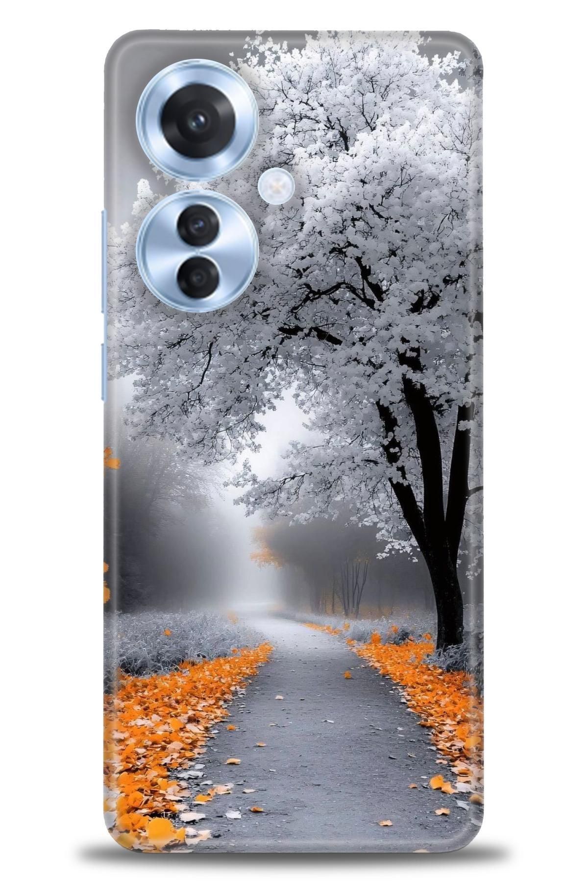 OPPO Reno 11F İle Uyumlu HD Baskılı Desenli Silikon Kılıf - 2606