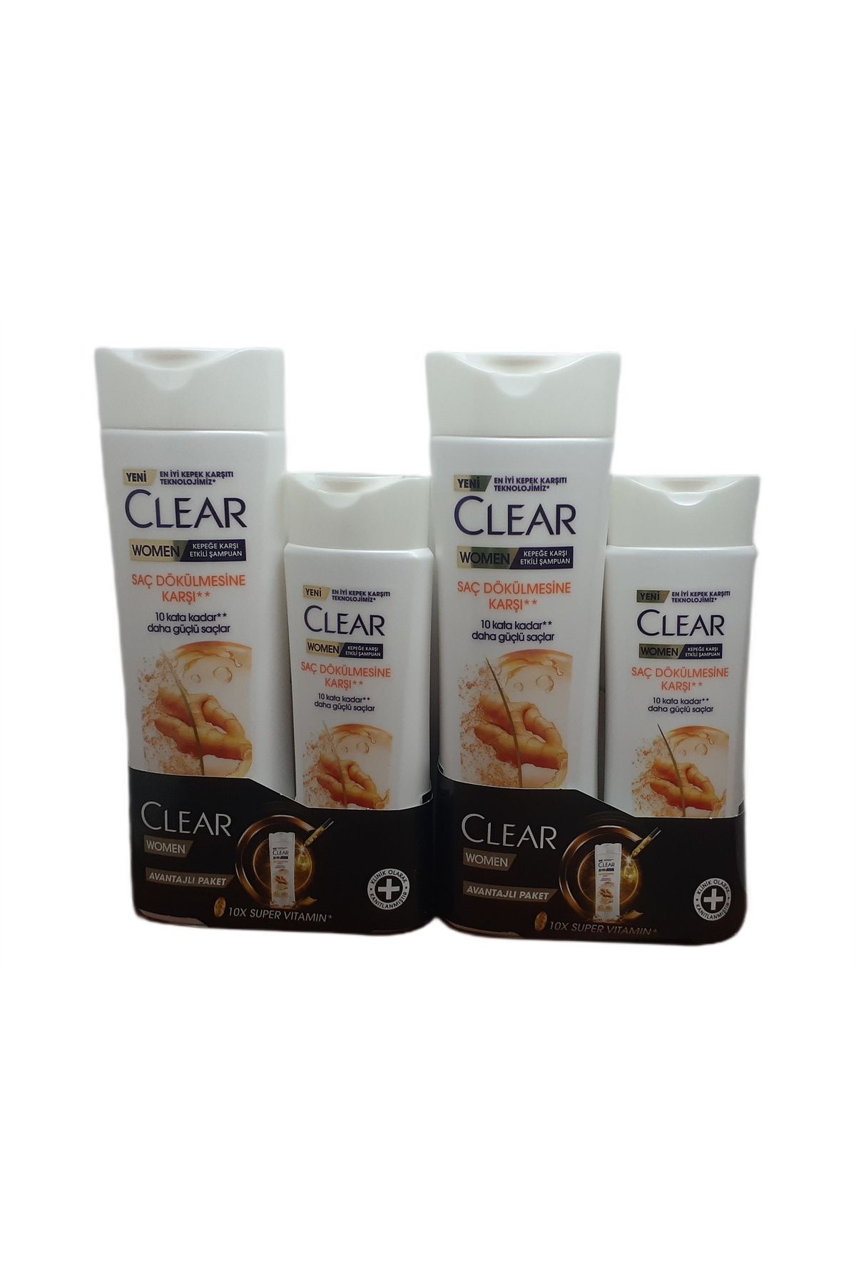 Clear WOMEN SAÇ DÖKÜLMESİNE KARŞI KEPEK ŞAMPUANI 350 ML +180 ML X 2 ADET