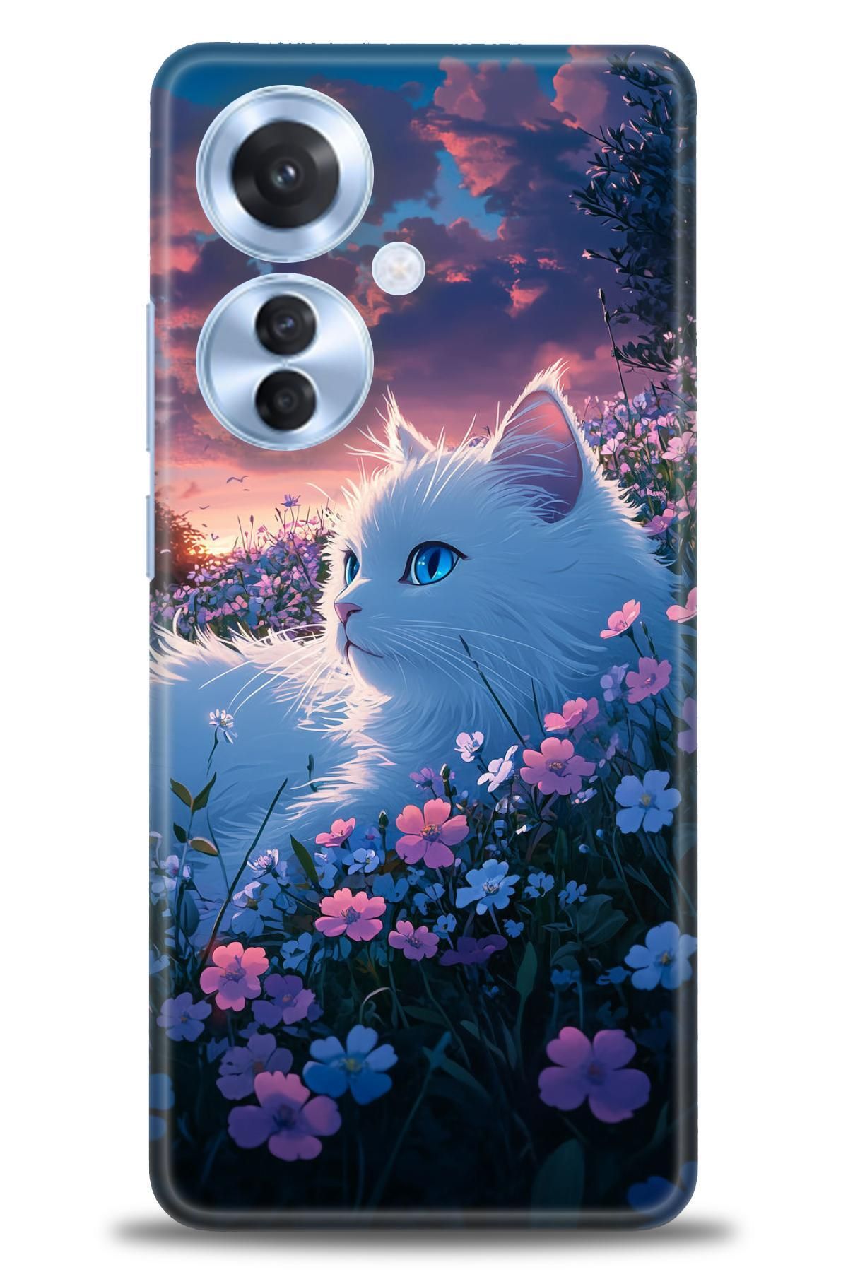 OPPO Reno 11F İle Uyumlu HD Baskılı Desenli Silikon Kılıf - 2461