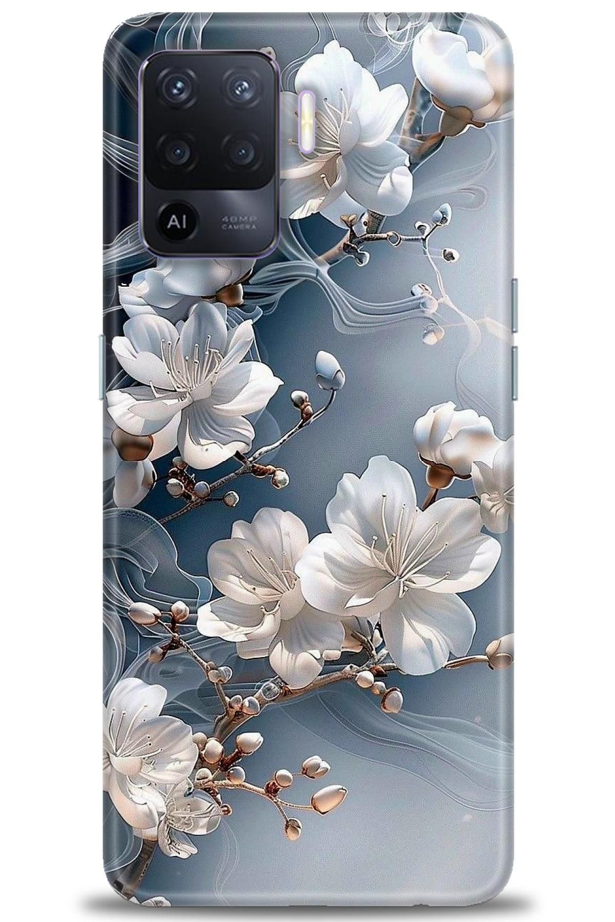 OPPO Reno 5 Lite İle Uyumlu HD Baskılı Desenli Silikon Kılıf - 2295