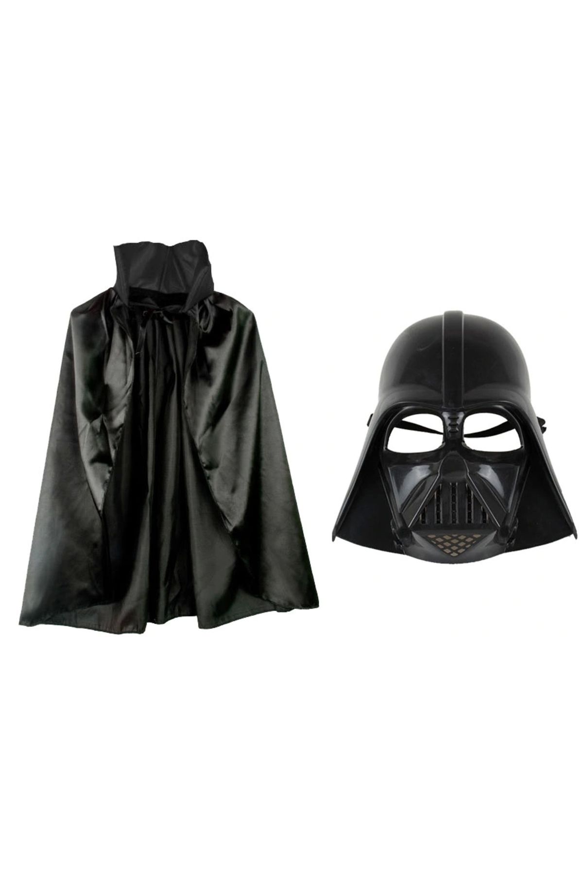STOREMAX Çocuk Boy Yıldız Savaşları Star Wars Darth Vadet Maskesi ve 90 cm Pelerin Seti Siyah (5047)