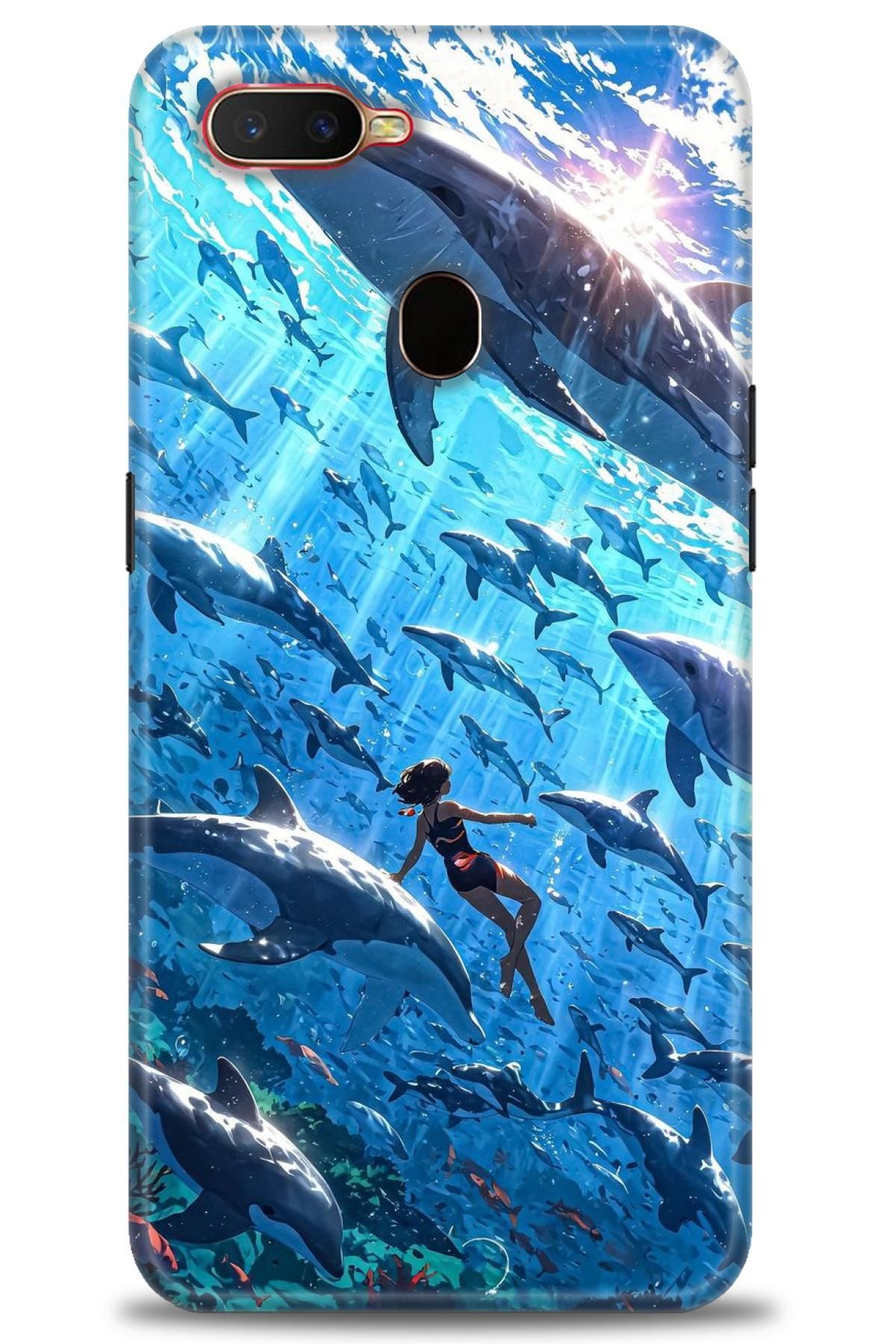 OPPO A12 İle Uyumlu HD Baskılı Desenli Silikon Kılıf - 2505