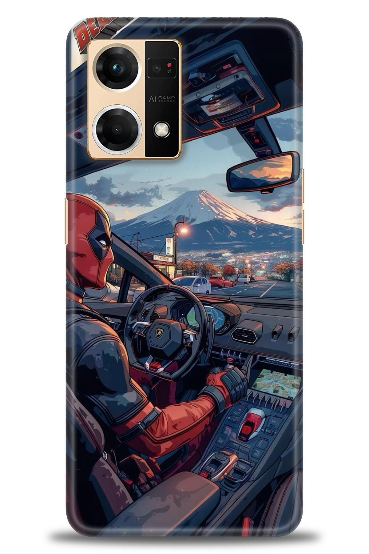 OPPO Reno 7 İle Uyumlu HD Baskılı Desenli Silikon Kılıf - 2596
