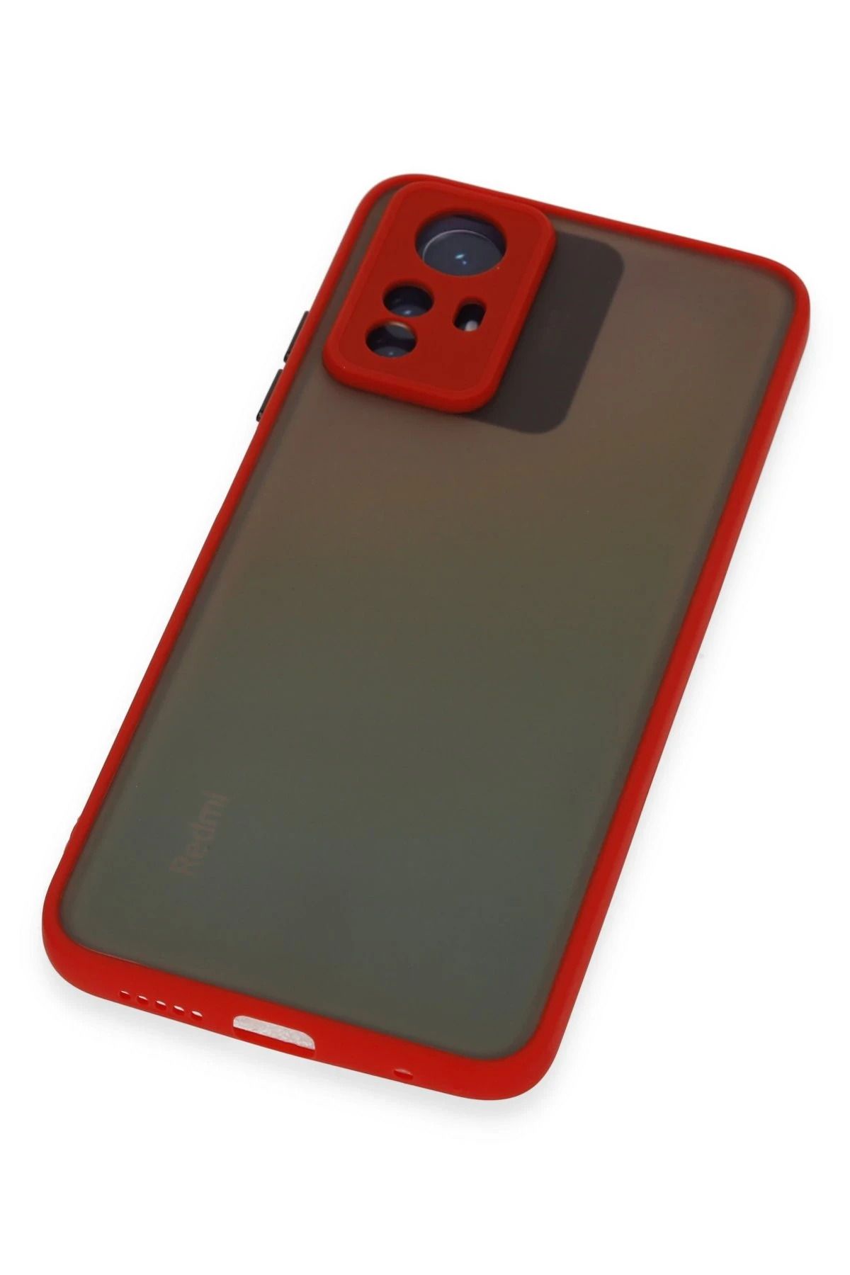 NewFace Xiaomi Redmi Note 12S Kılıf Montreal Silikon Kapak - Kırmızı WLZOR