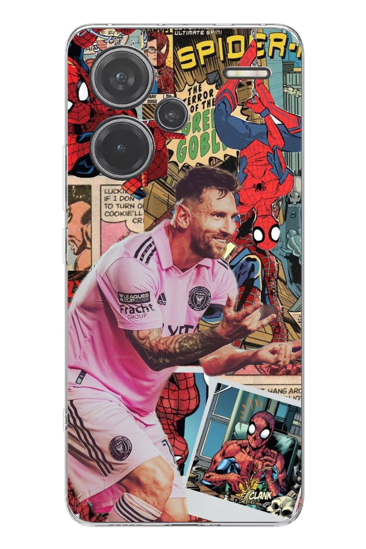 TechTree Redmi Note 13 PRO PLUS 5G Uyumlu Messi Miami Şeffaf Silikon Kılıf