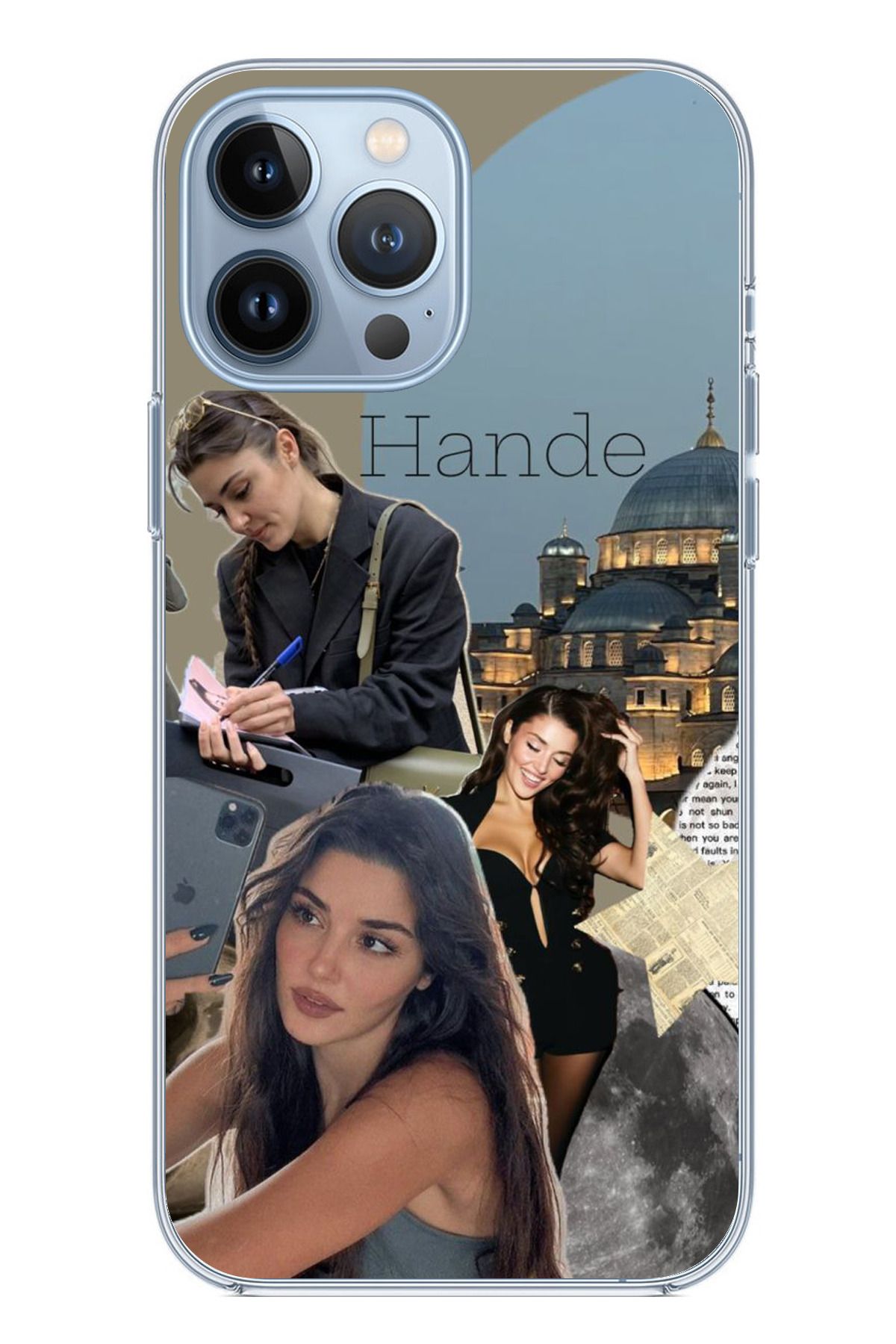 TechTree iPhone 13 PRO MAX Uyumlu Hande Erçel Şeffaf Silikon Kılıf