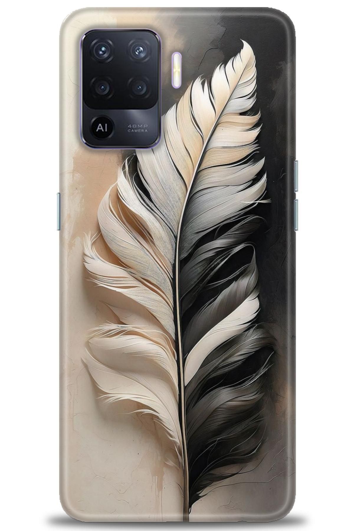 OPPO Reno 5 Lite İle Uyumlu HD Baskılı Desenli Silikon Kılıf - 2171