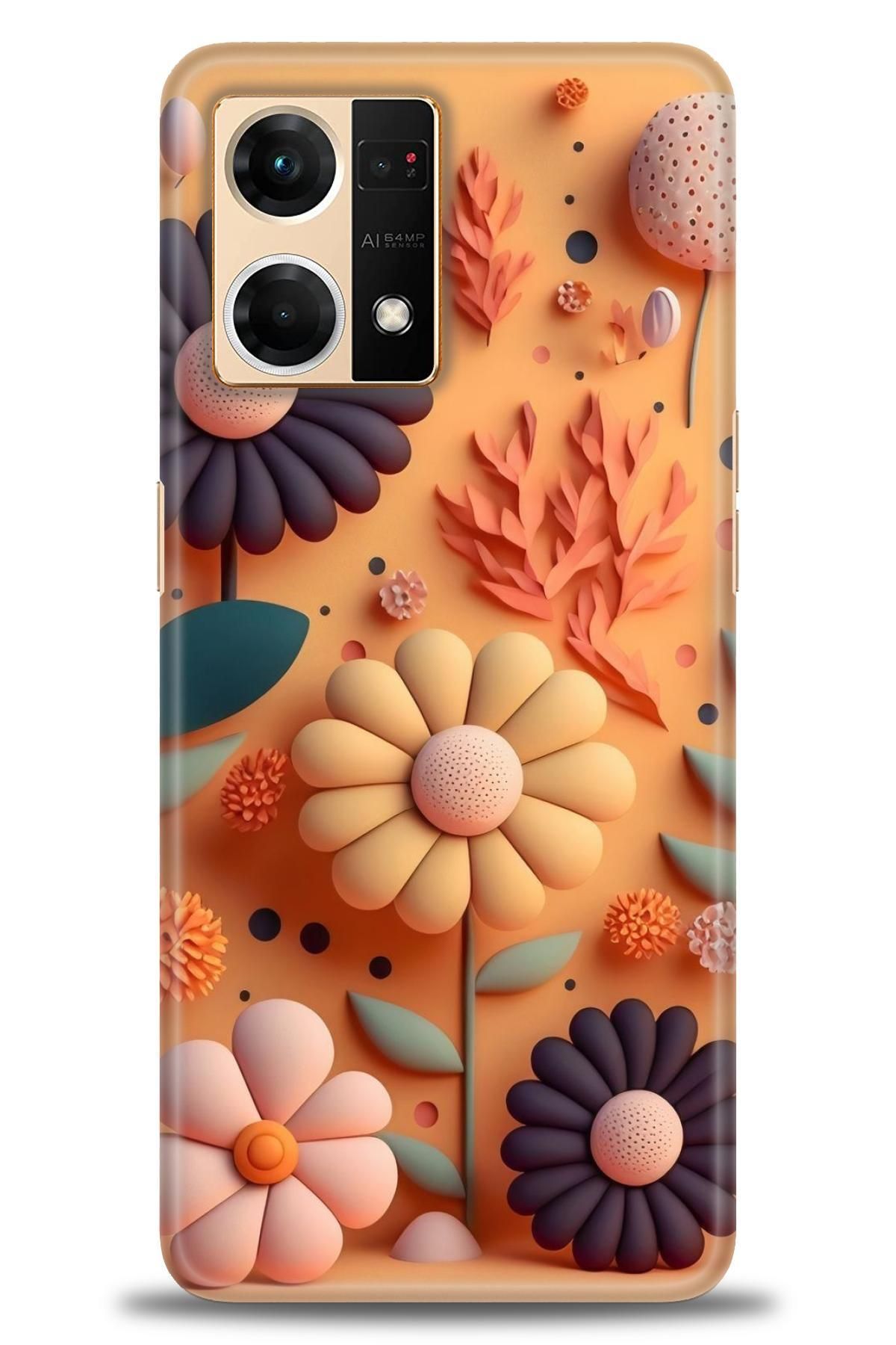 OPPO Reno 7 İle Uyumlu HD Baskılı Desenli Silikon Kılıf - 2254