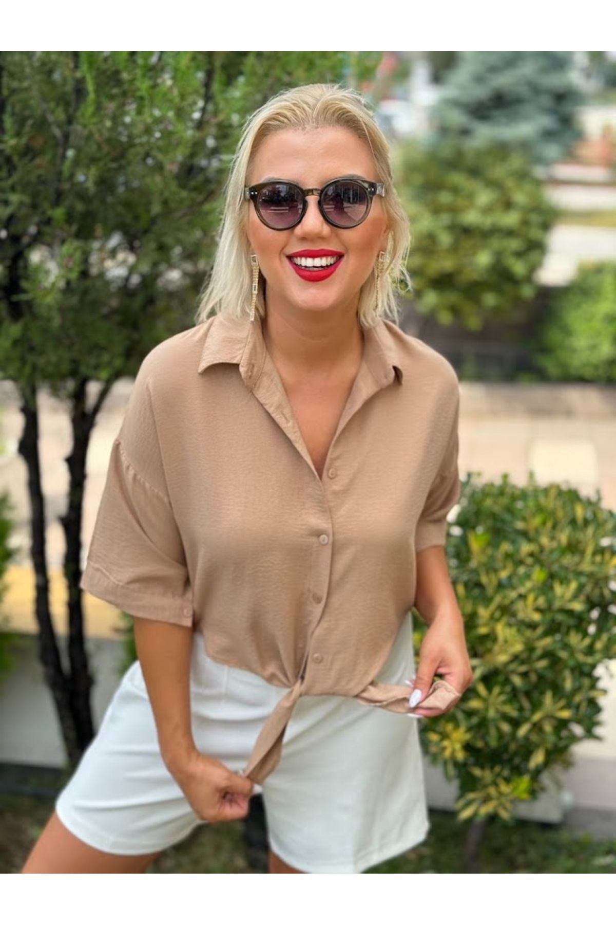 Leila BAĞLAMALI MİDİ BOY GÖMLEK