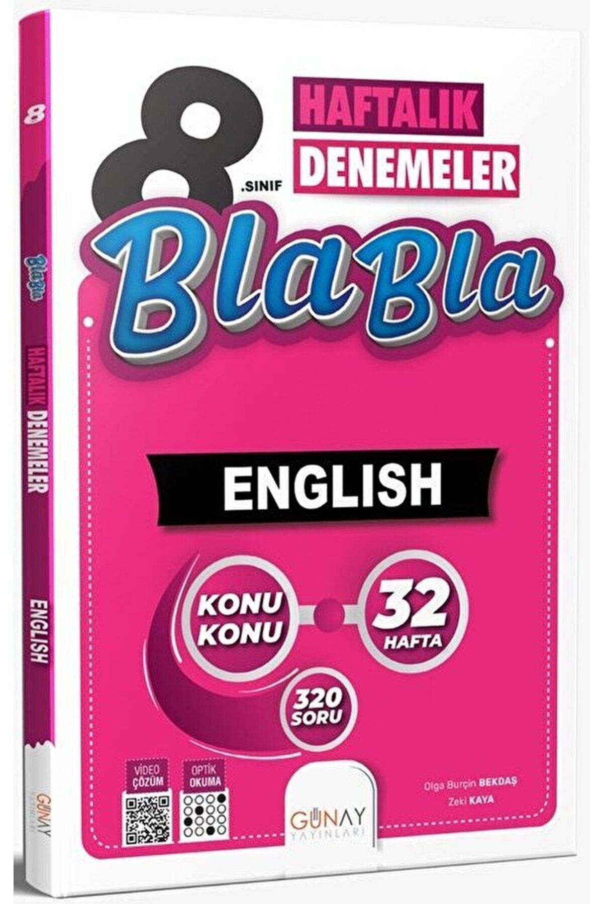 AV YAYINLARI 8. Sınıf İngilizce Bla Bla Haftalık Denemeler / Kolektif / Günay Yayınları / 9786258331349