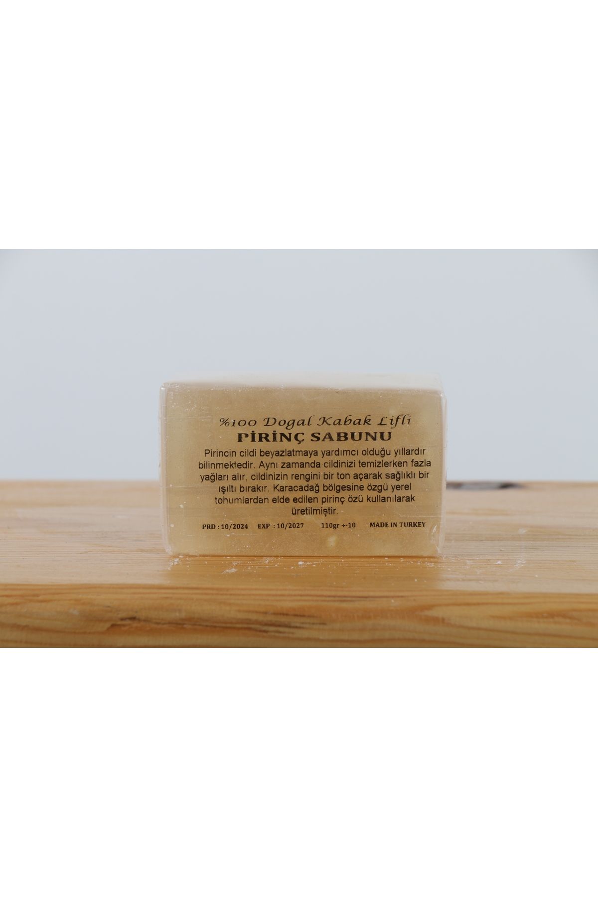 P&B NATUREL NATUREL KABAK LİFLİ PİRİNÇ SABUNU 110 GR