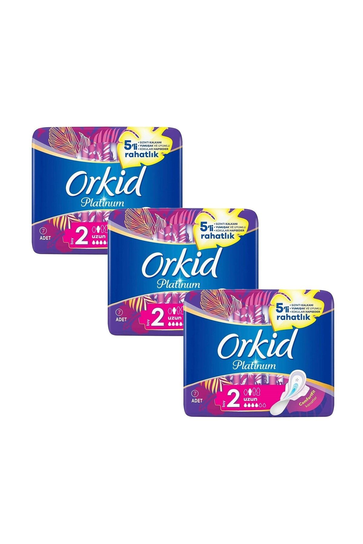 Orkid Platinum 2 No Uzun 7 li x 3 Adet