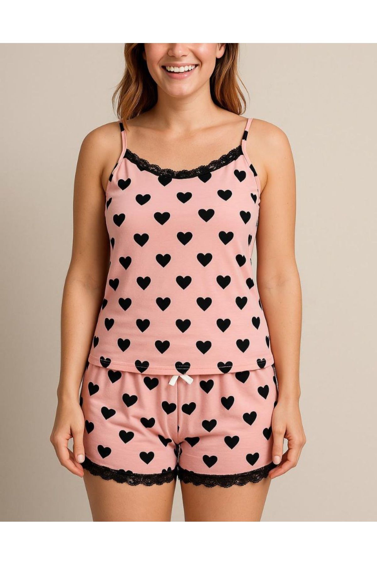 Sıla Sella İstanbul Milan kadın şortlu pijama takımı