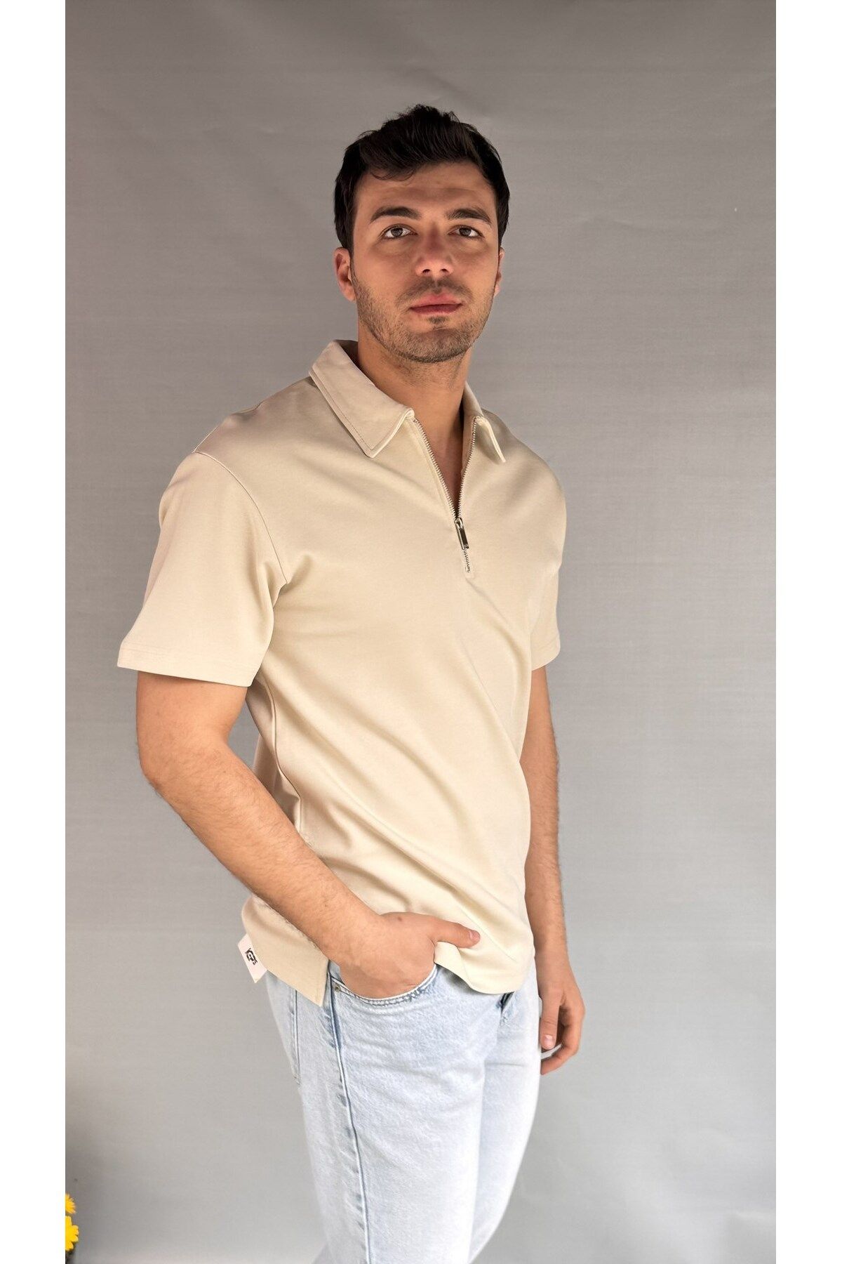 Casualmen32 Keps Fermuarlı T-shirt
