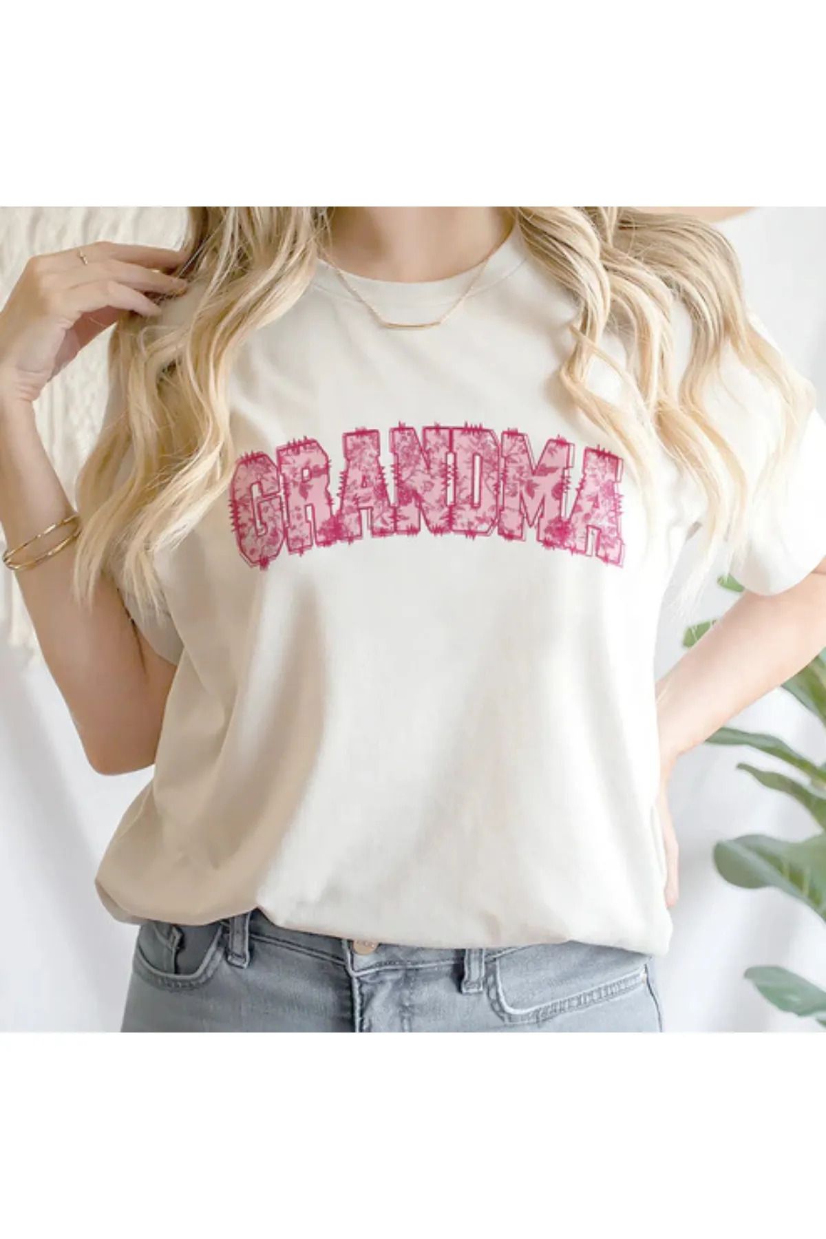 FeaR LeeS GRANDMA Baskılı T-shirt