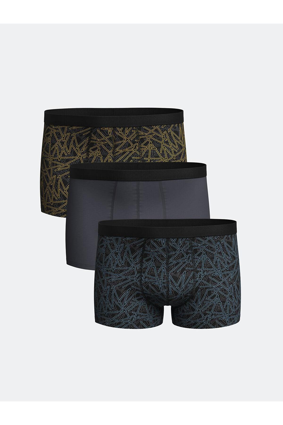 LC Waikiki Standart Kalıp Pamuklu Esnek Erkek Boxer 3'lü (S5)