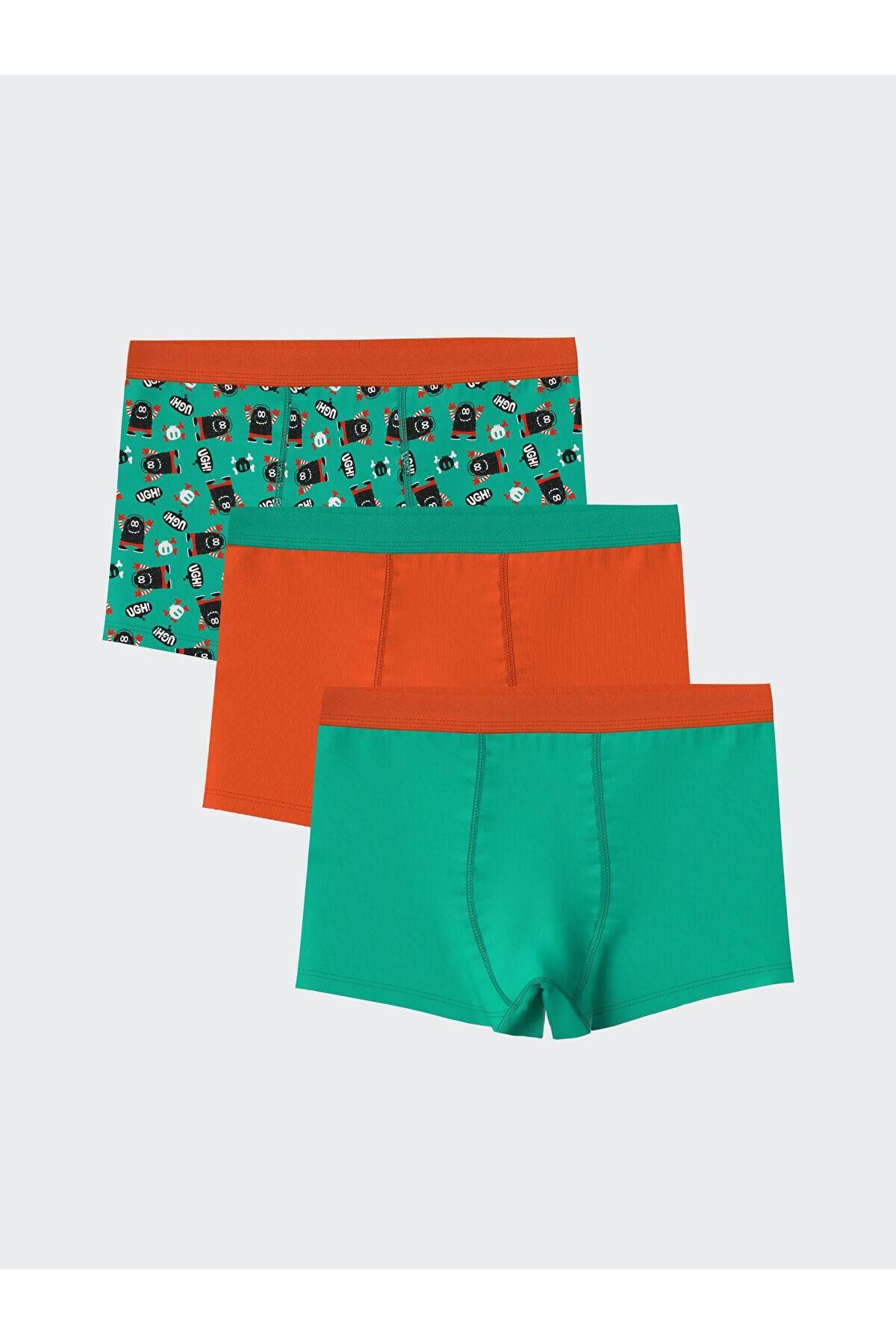 LC Waikiki LCW Kids Baskılı Erkek Çocuk Boxer 3'lü (S5)