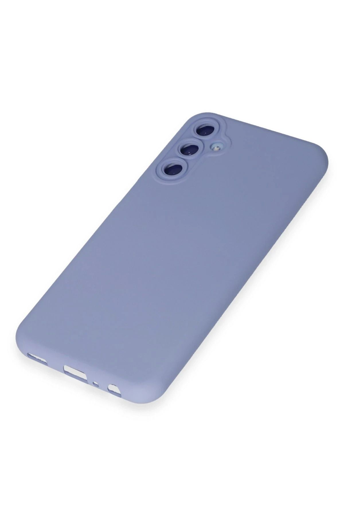 NewFace Galaxy M34 5G Uyumlu Kılıf Nano içi Kadife Silikon - Lila SVLRS