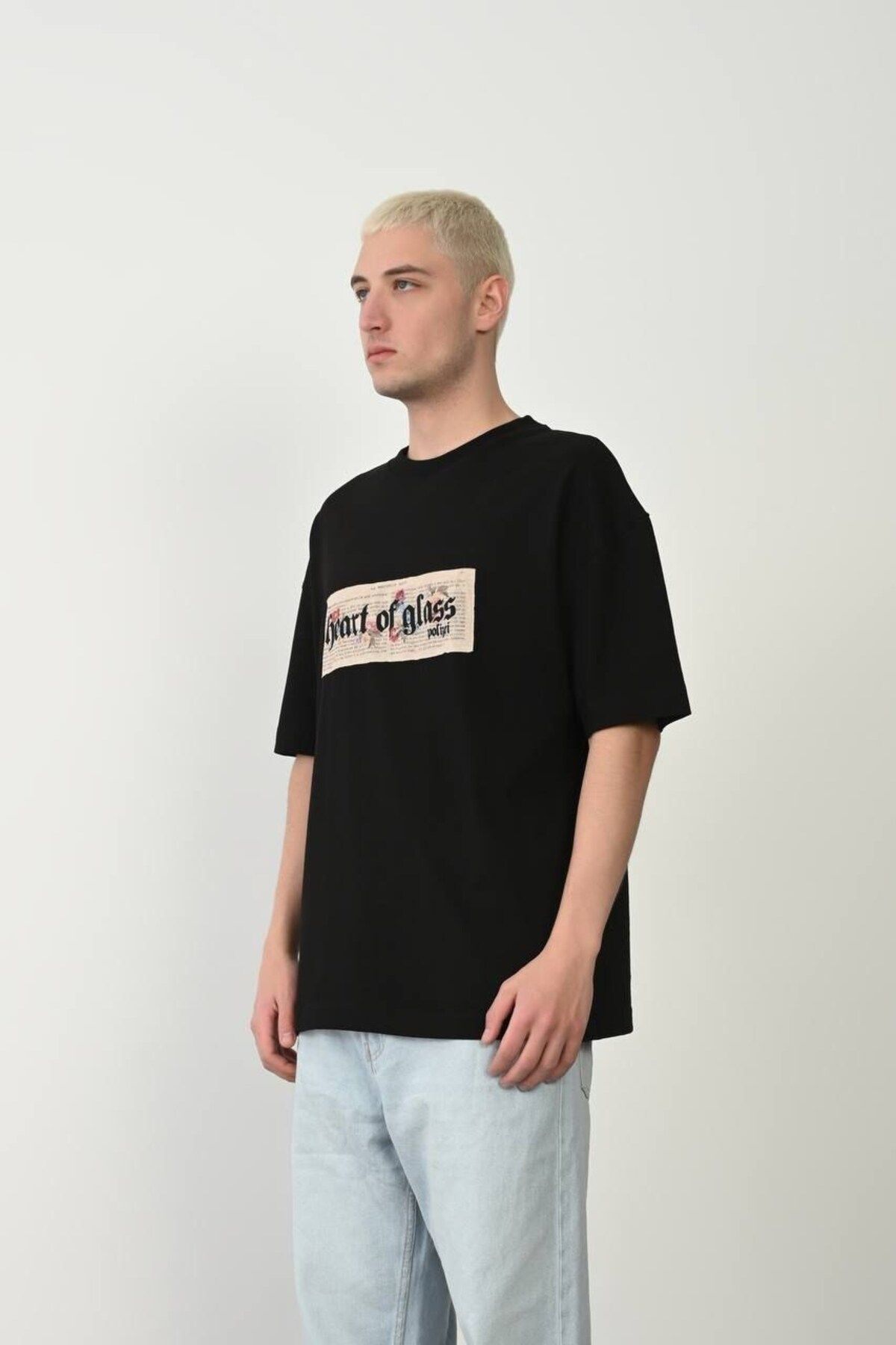 Casualmen32 Kalp Baskılı T-shirt