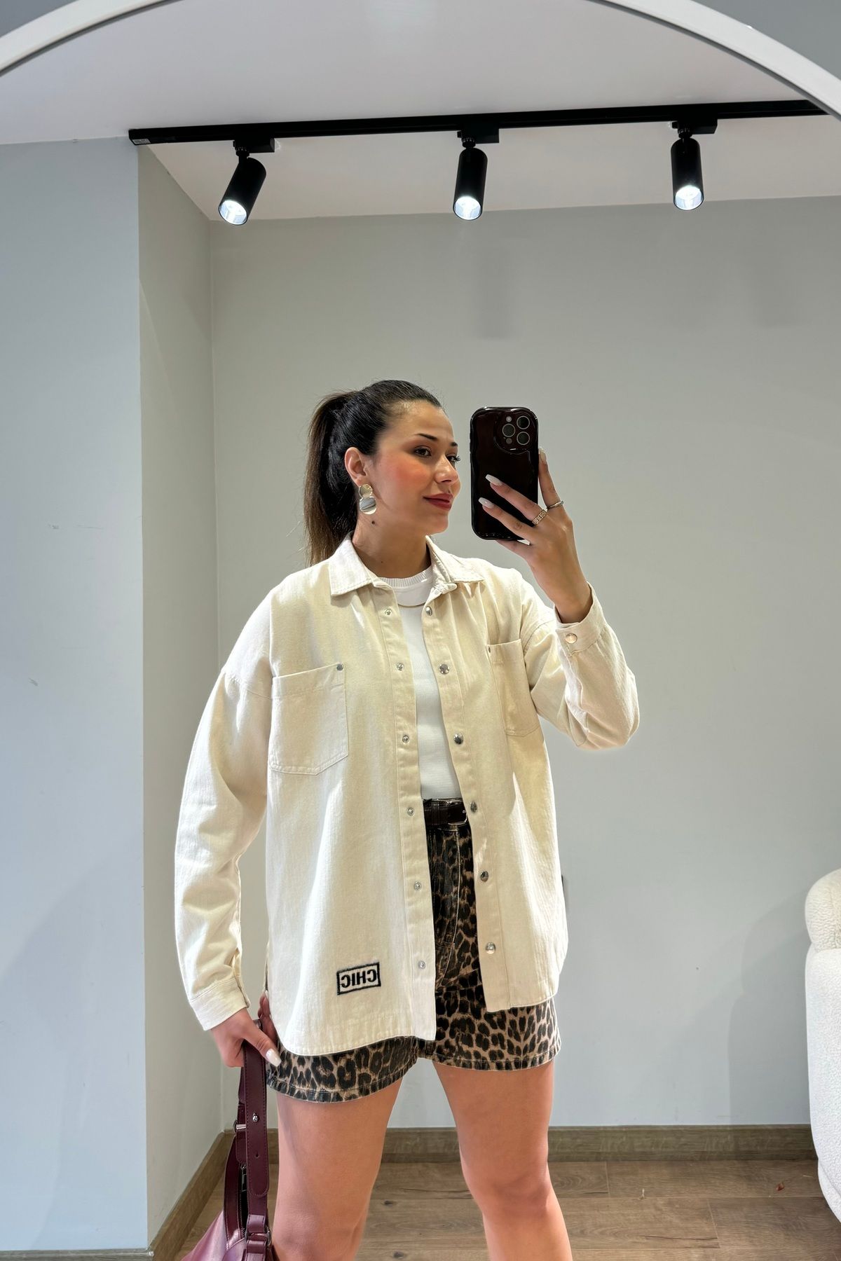 Güneş İşlemeli Tasarım Gabardin Ceket