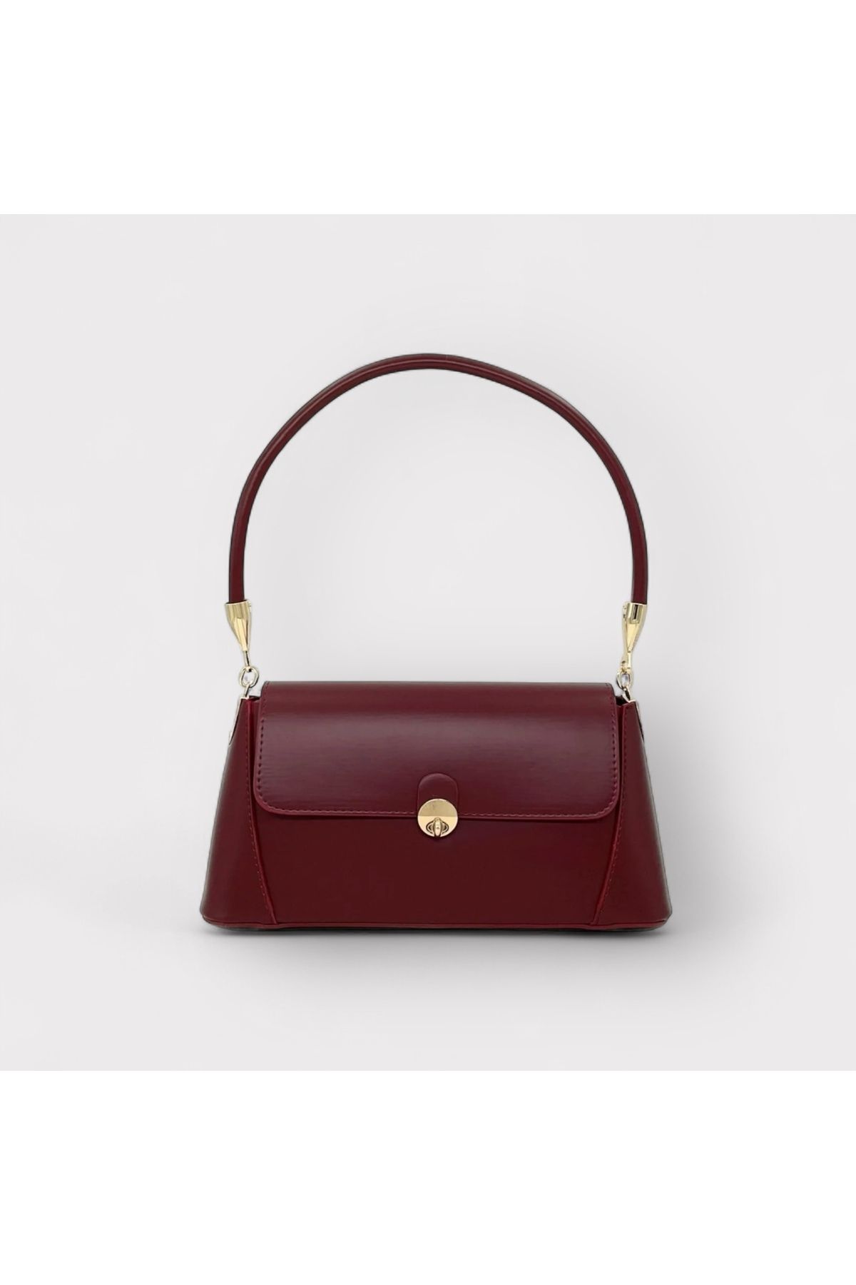 Celoire Aura Bordo Vintage Tasarım El ve Omuz Çantası
